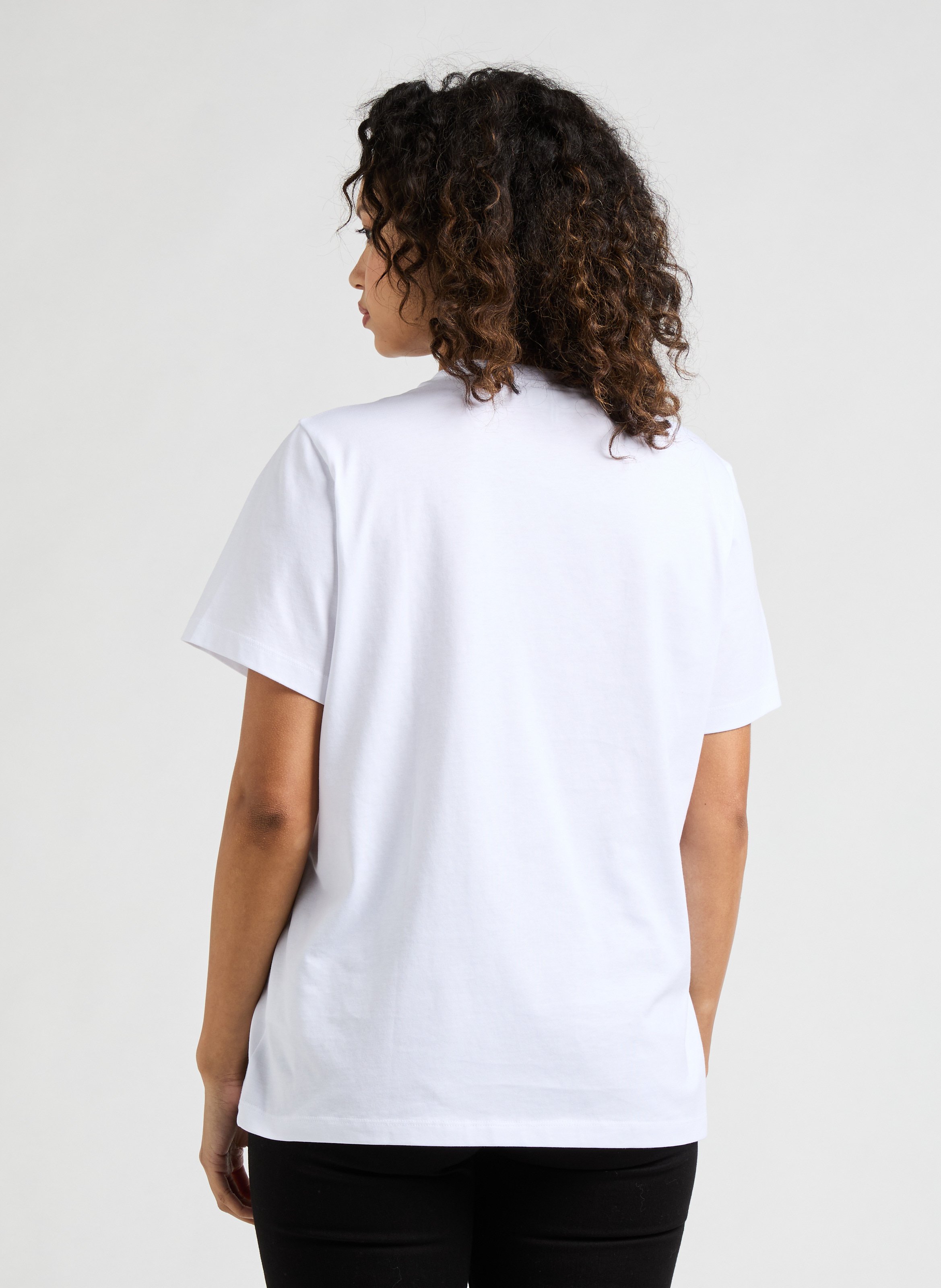 T-shirt Basic Jersey Leopard GANNI Multicolour