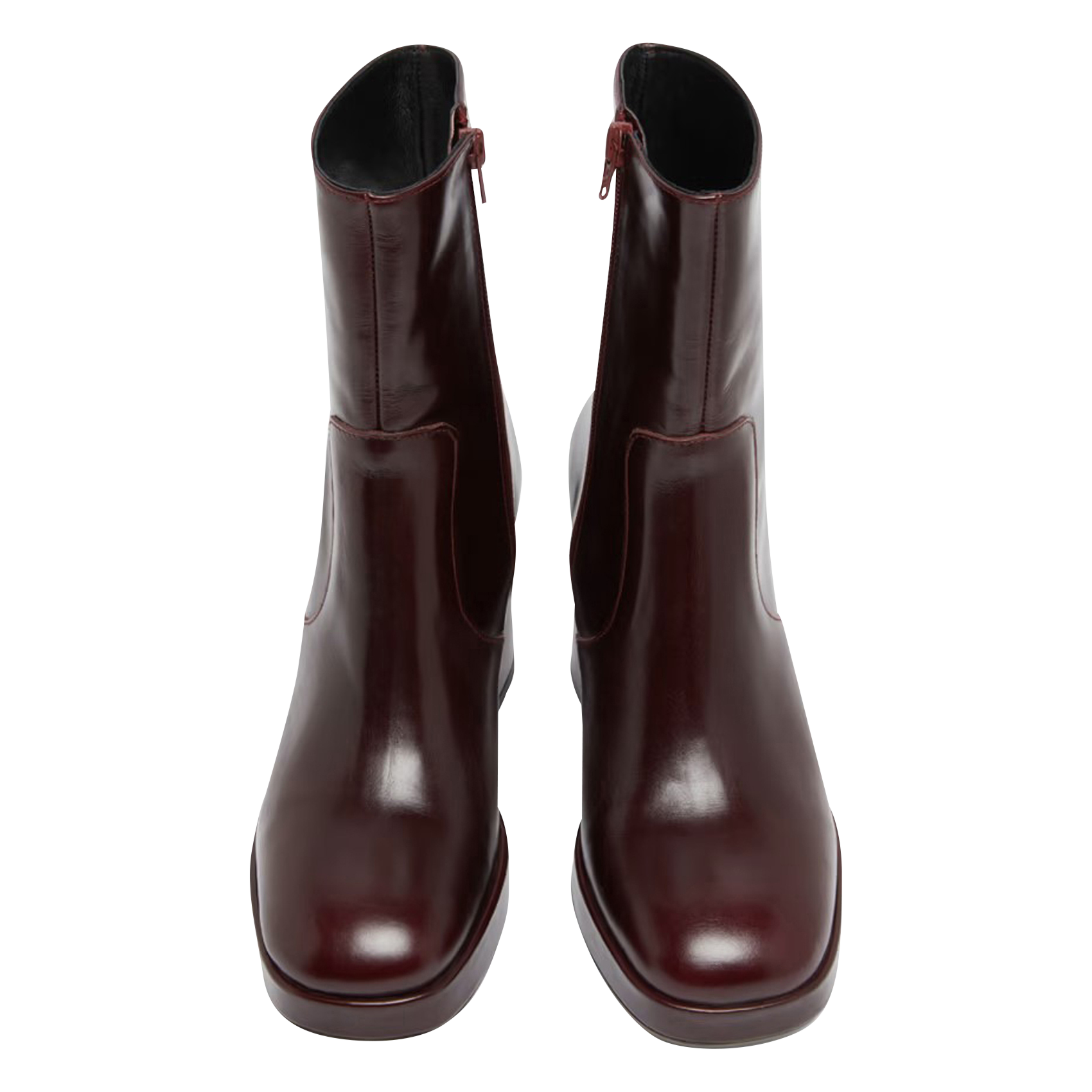 Bottines à talons en cuir vesna JONAK Rouge