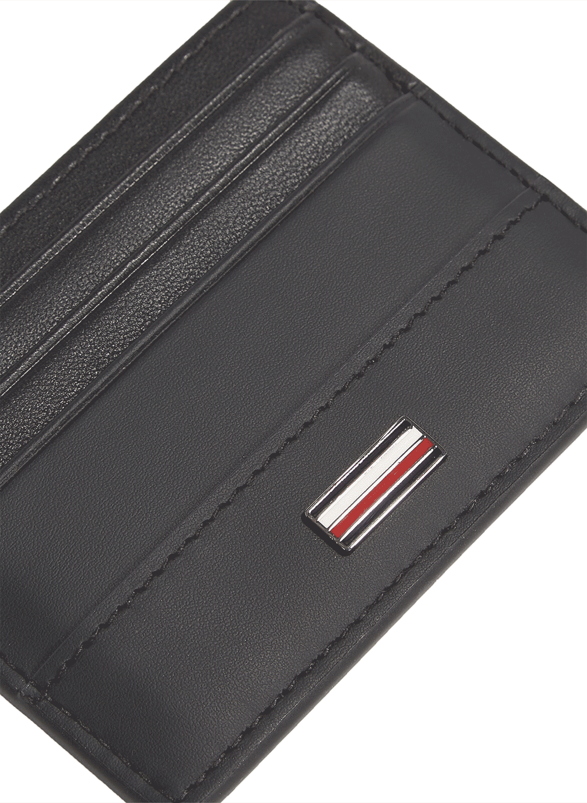 Porte-cartes en cuir TOMMY HILFIGER Noir