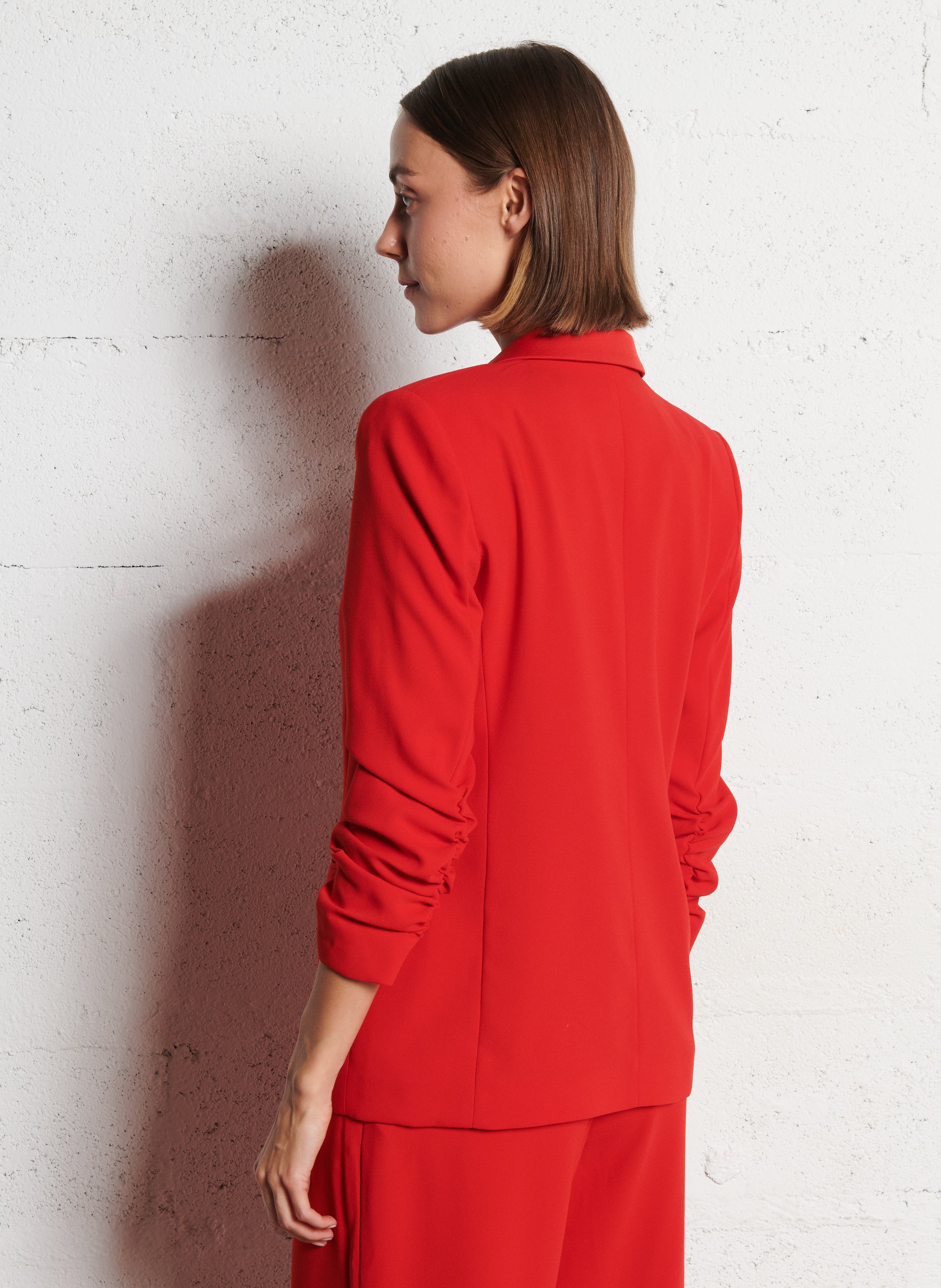 Veste tailleur droite IKKS Rouge