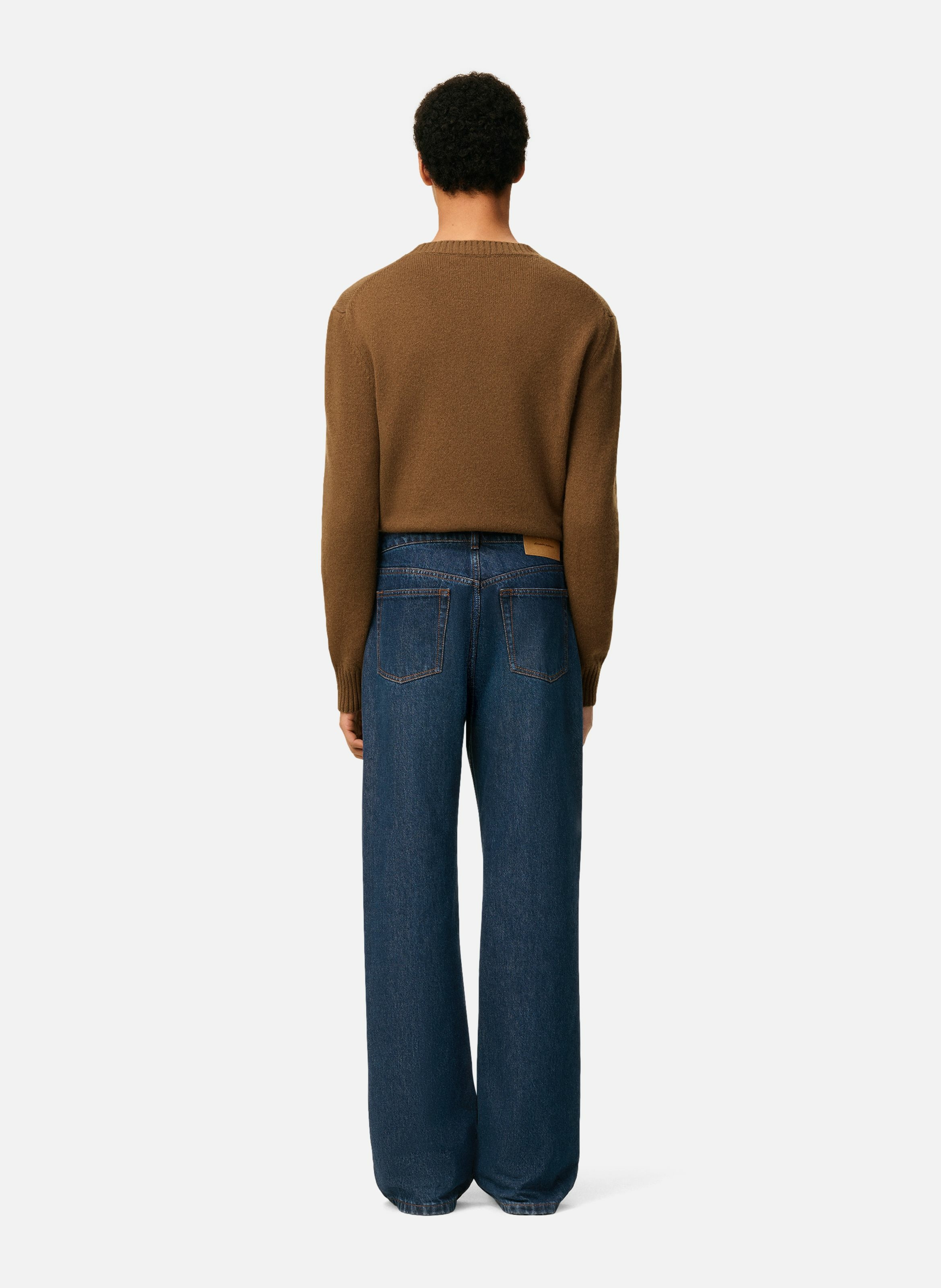 Jean coupe large en coton AMI PARIS Bleu