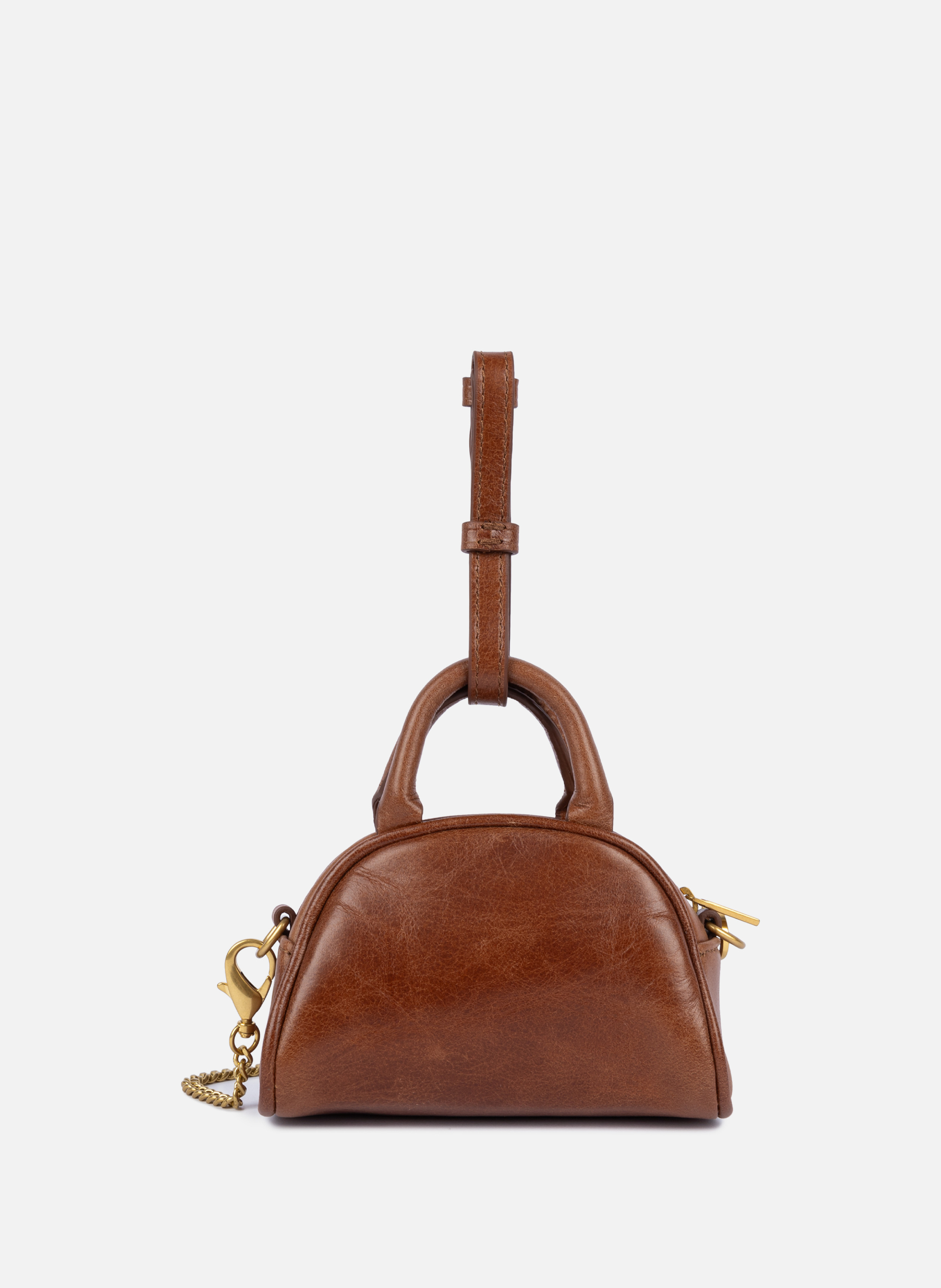 Nano sac à main bowling - rétro bow LANCASTER Marron