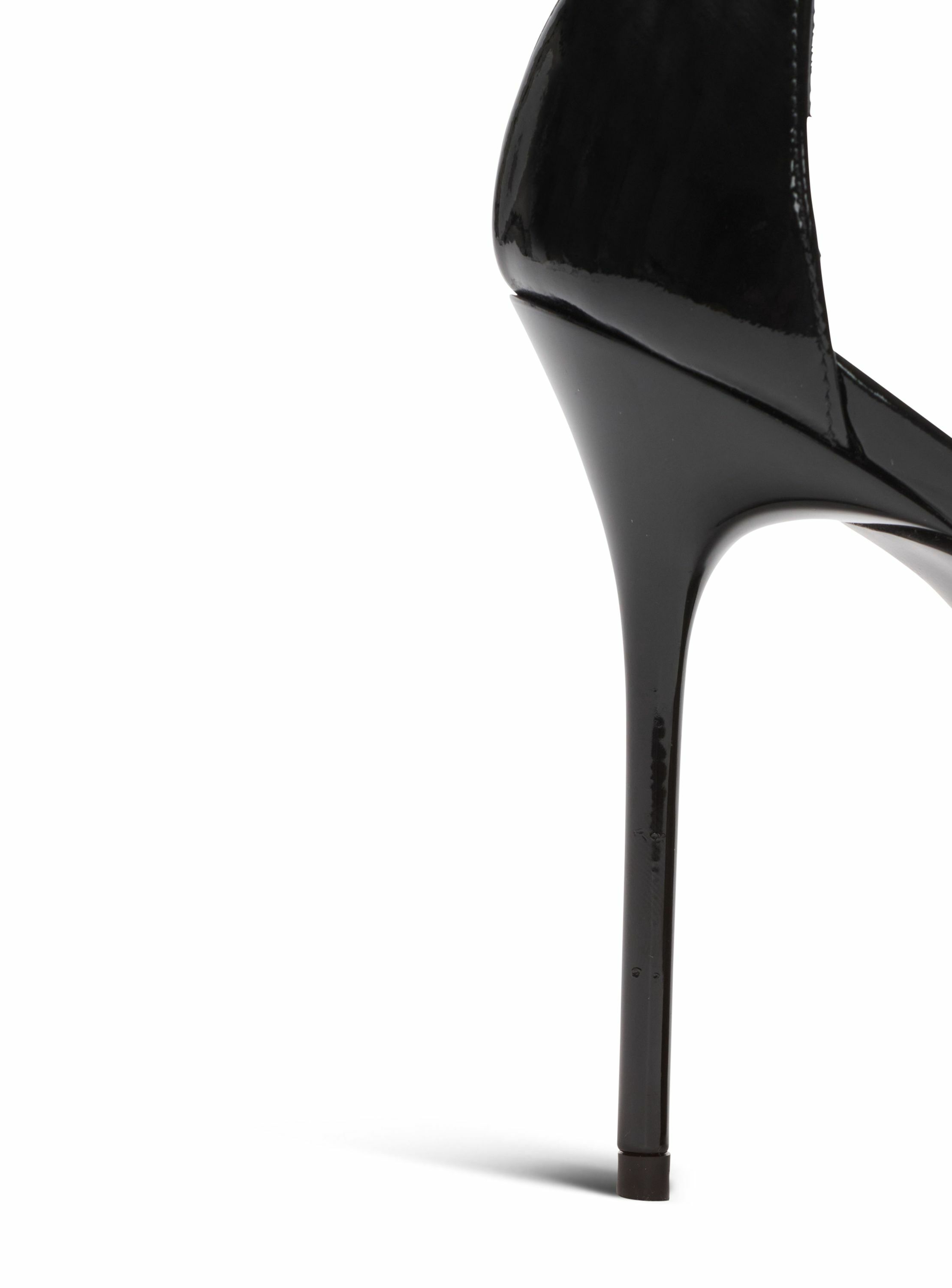 Escarpins sync en cuir verni à bout pointu BALMAIN Noir