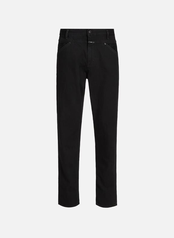 Jean coupe droite en coton Noir by CLOSED CLOSED Jean coupe droite en coton Noir