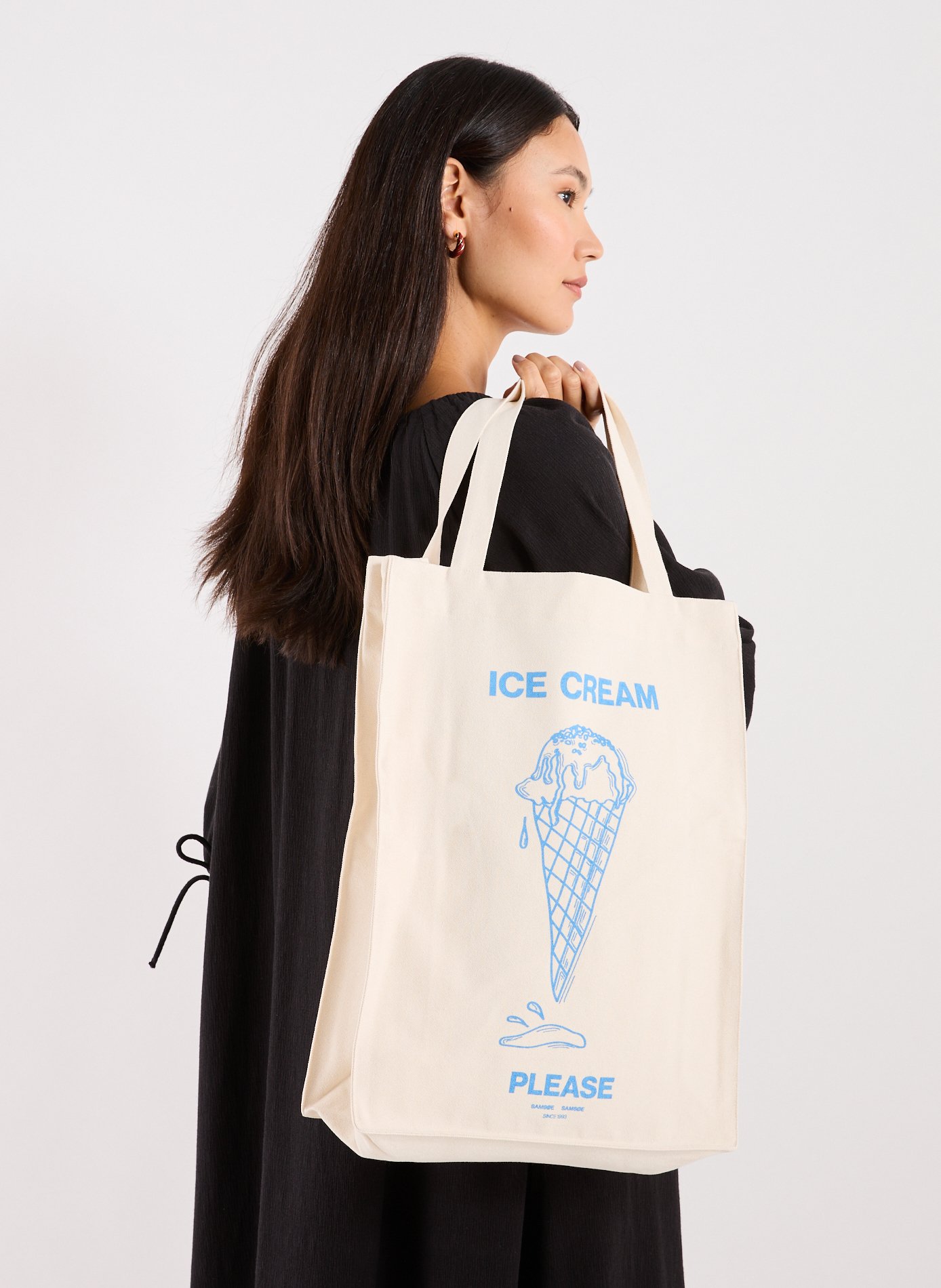 Cotton tote bag SAMSOE SAMSOE Beige