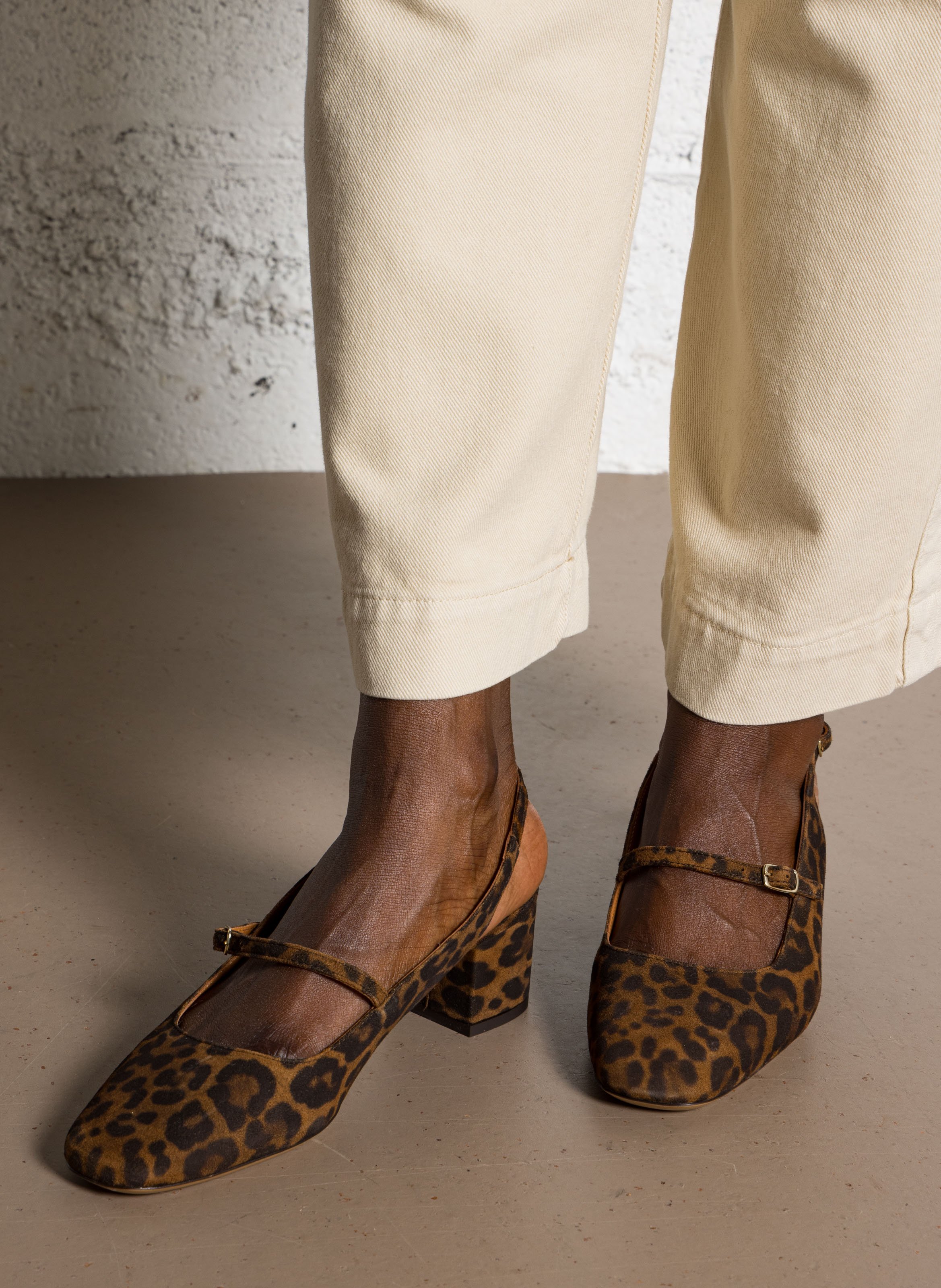 Babies en cuir velours imprimé n°424 RIVECOUR Multicolore