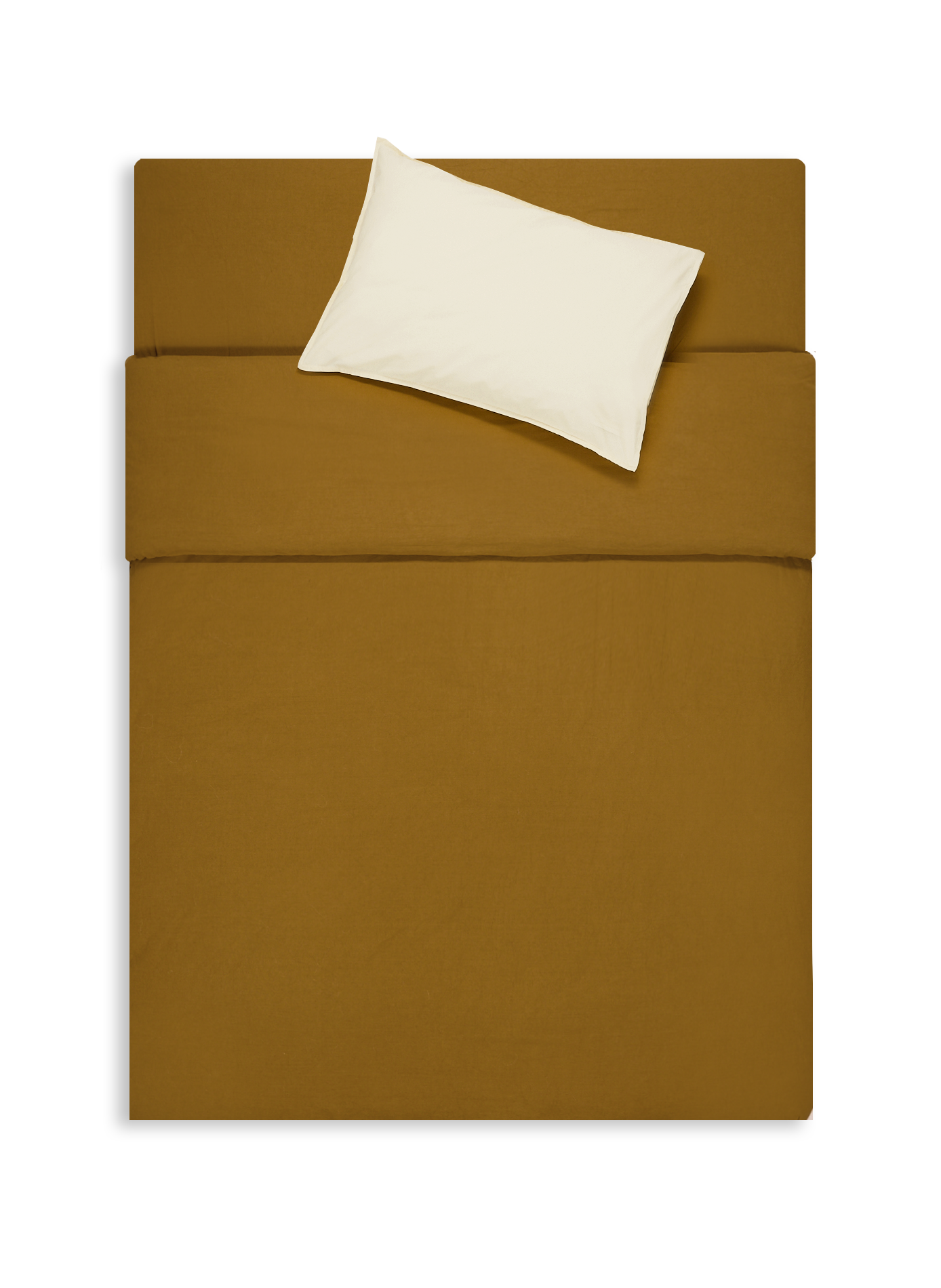 Housse de couette en percale lavée AU PRINTEMPS PARIS Doré