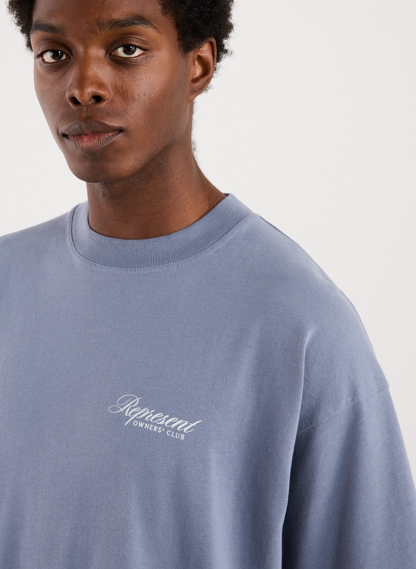 Loose cotton T-shirt REPRESENT Grey