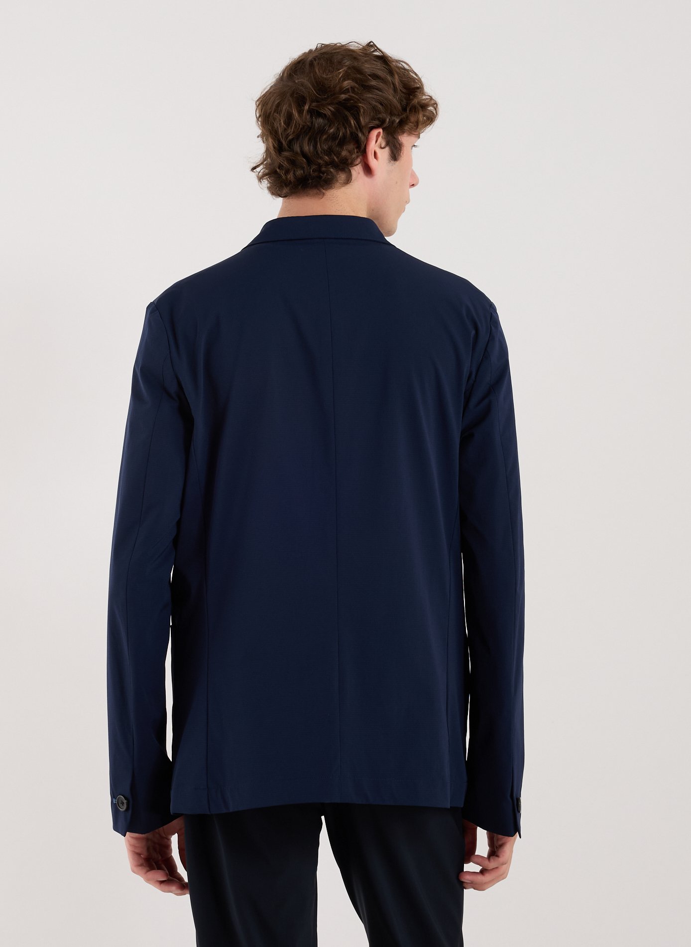 Straight blazer with tailored collar PAUL SMITH Blue