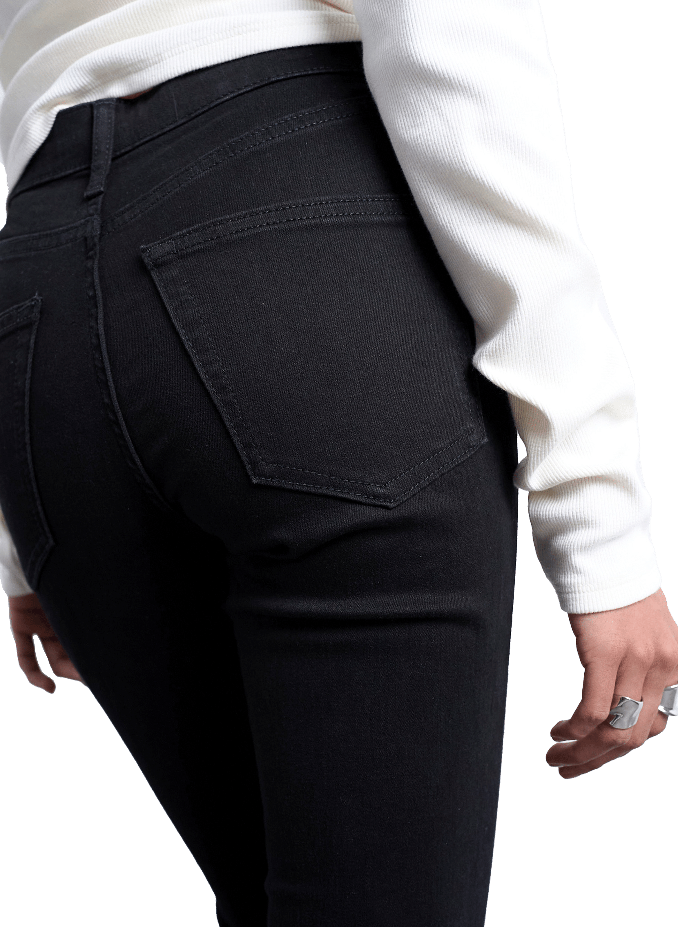 Jean bootcut en coton mélangé TOPSHOP Bleu