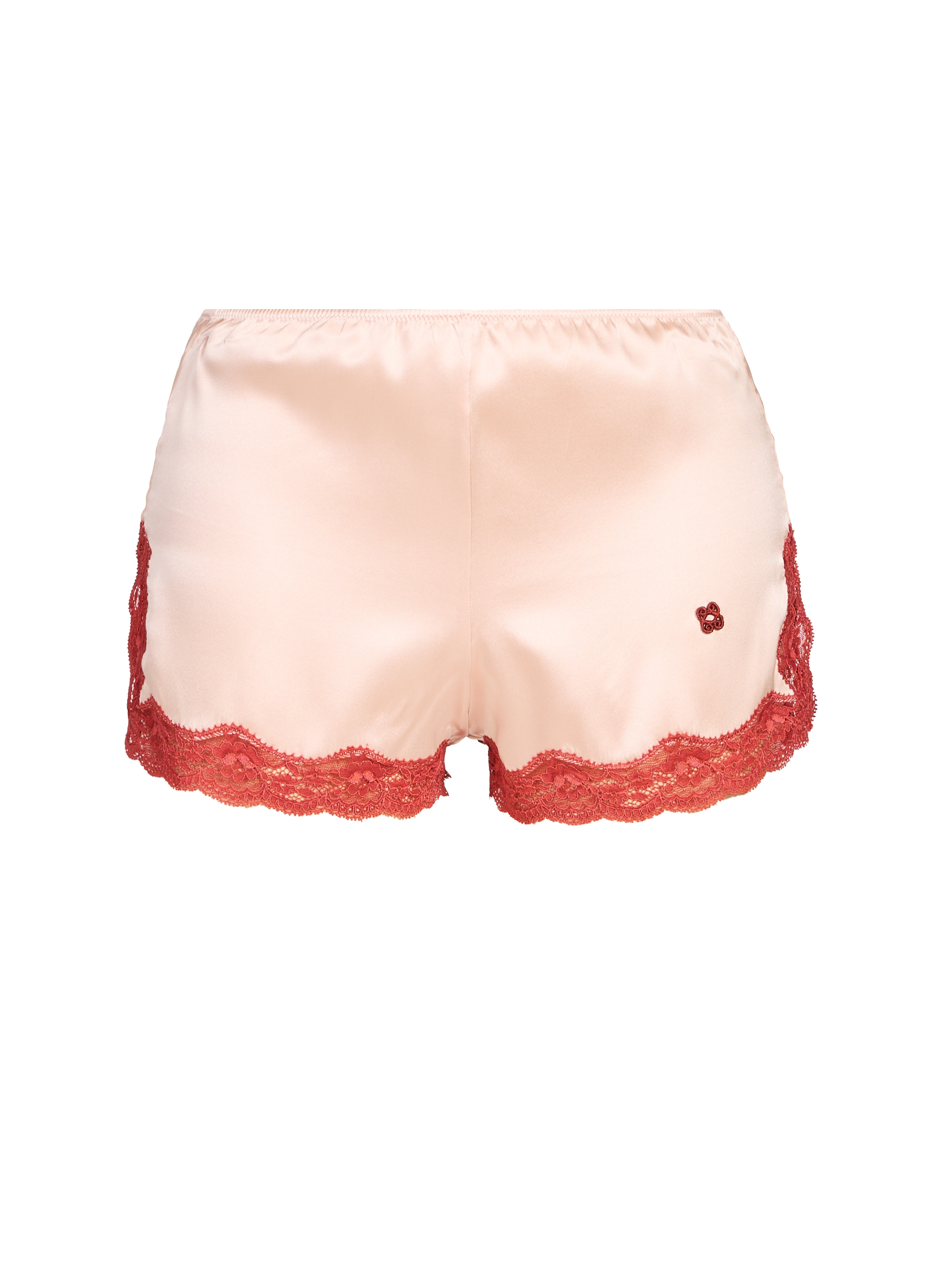 VANNINA VESPERINI Silk lace boxer shorts Pink