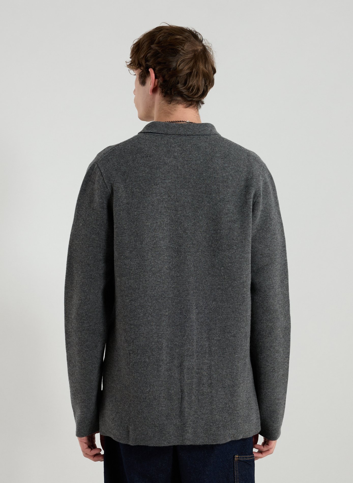 Moroto buttoned cardigan in blended wool ECOALF Grey