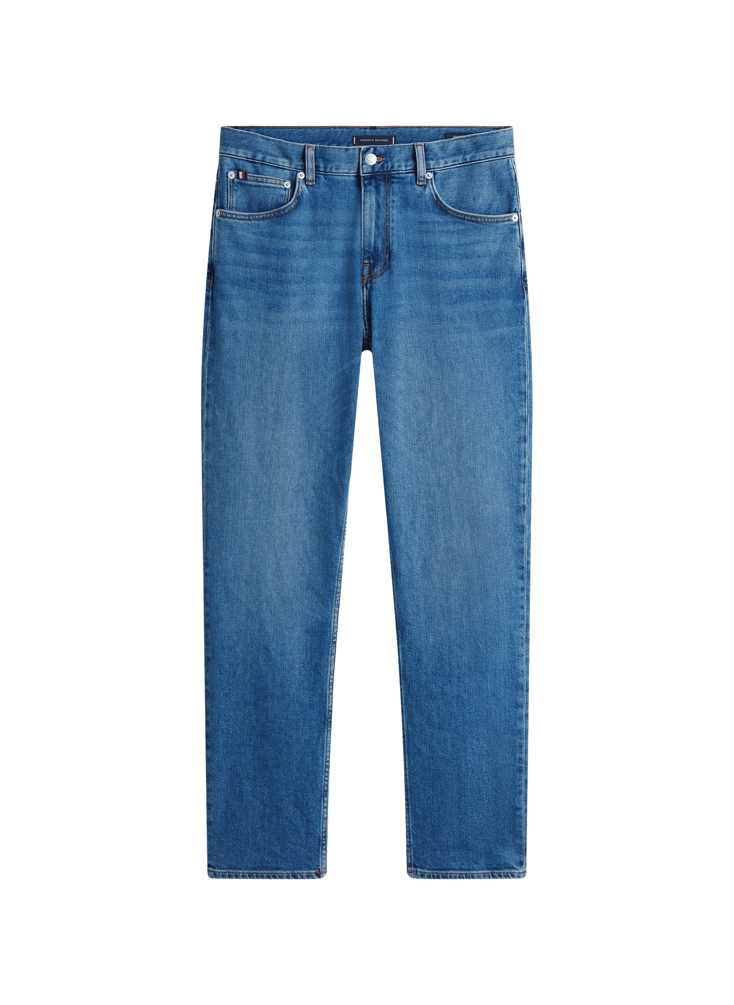 Straight cut jeans in blended cotton TOMMY HILFIGER Blue