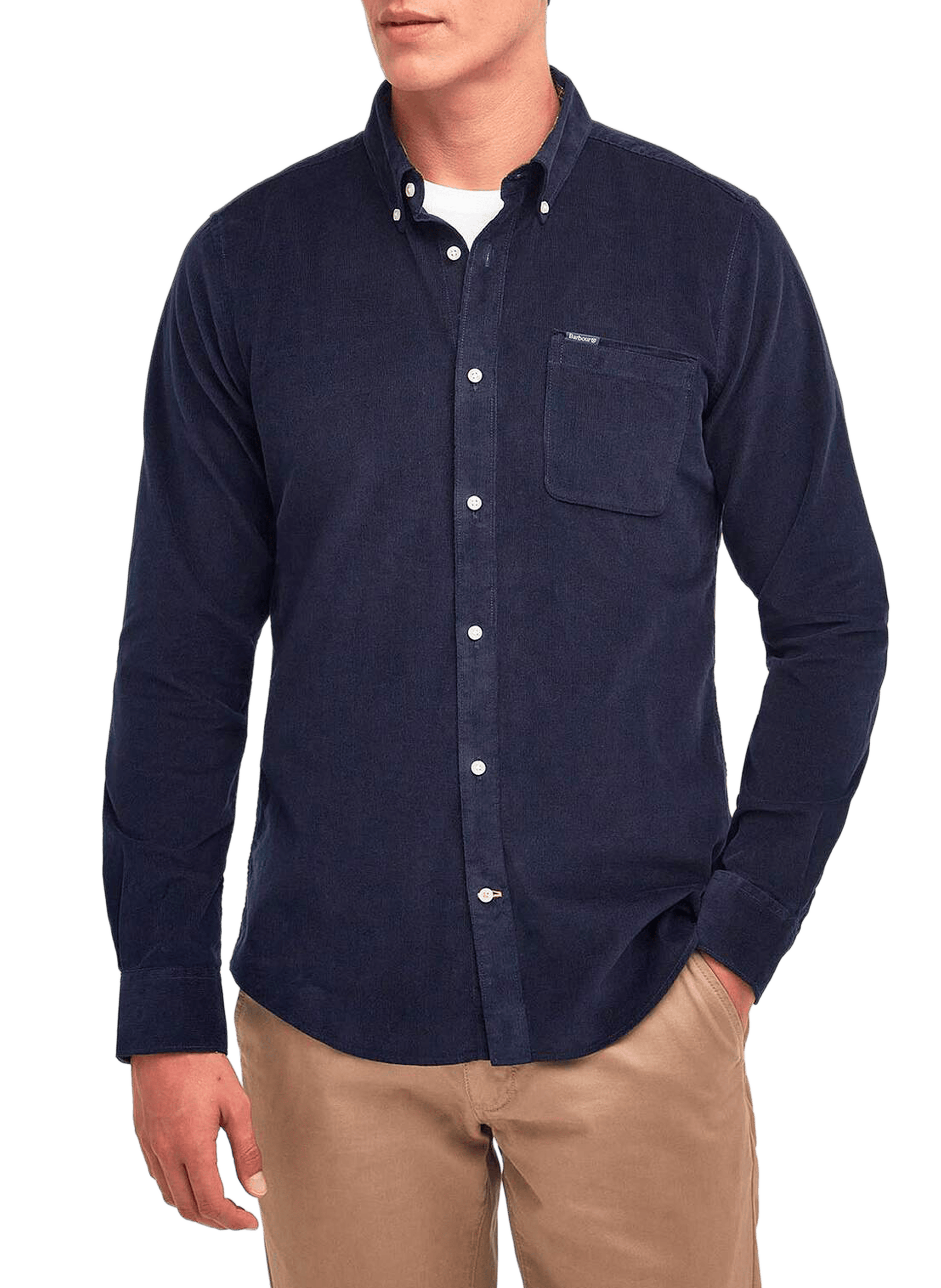 BARBOUR Chemise velours en coton Bleu
