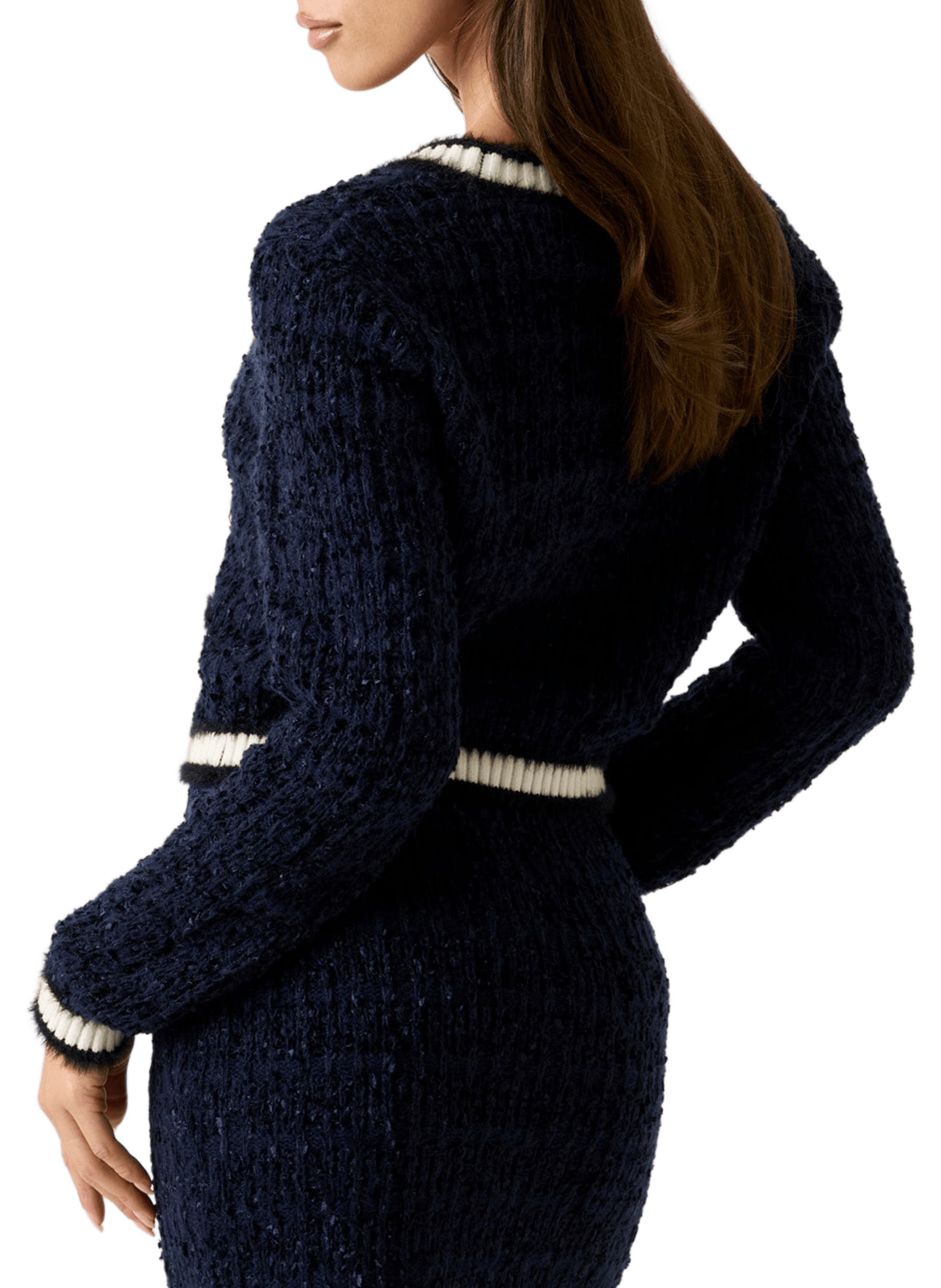 Cardigan en maille texturé GUESS Bleu