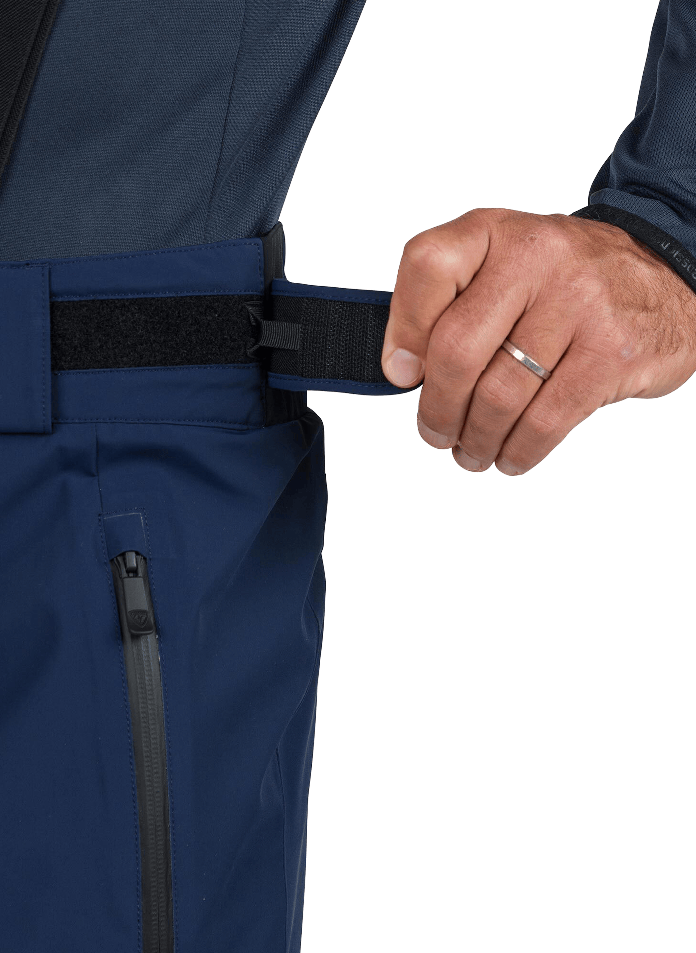 Ski pants with suspenders ROSSIGNOL Blue