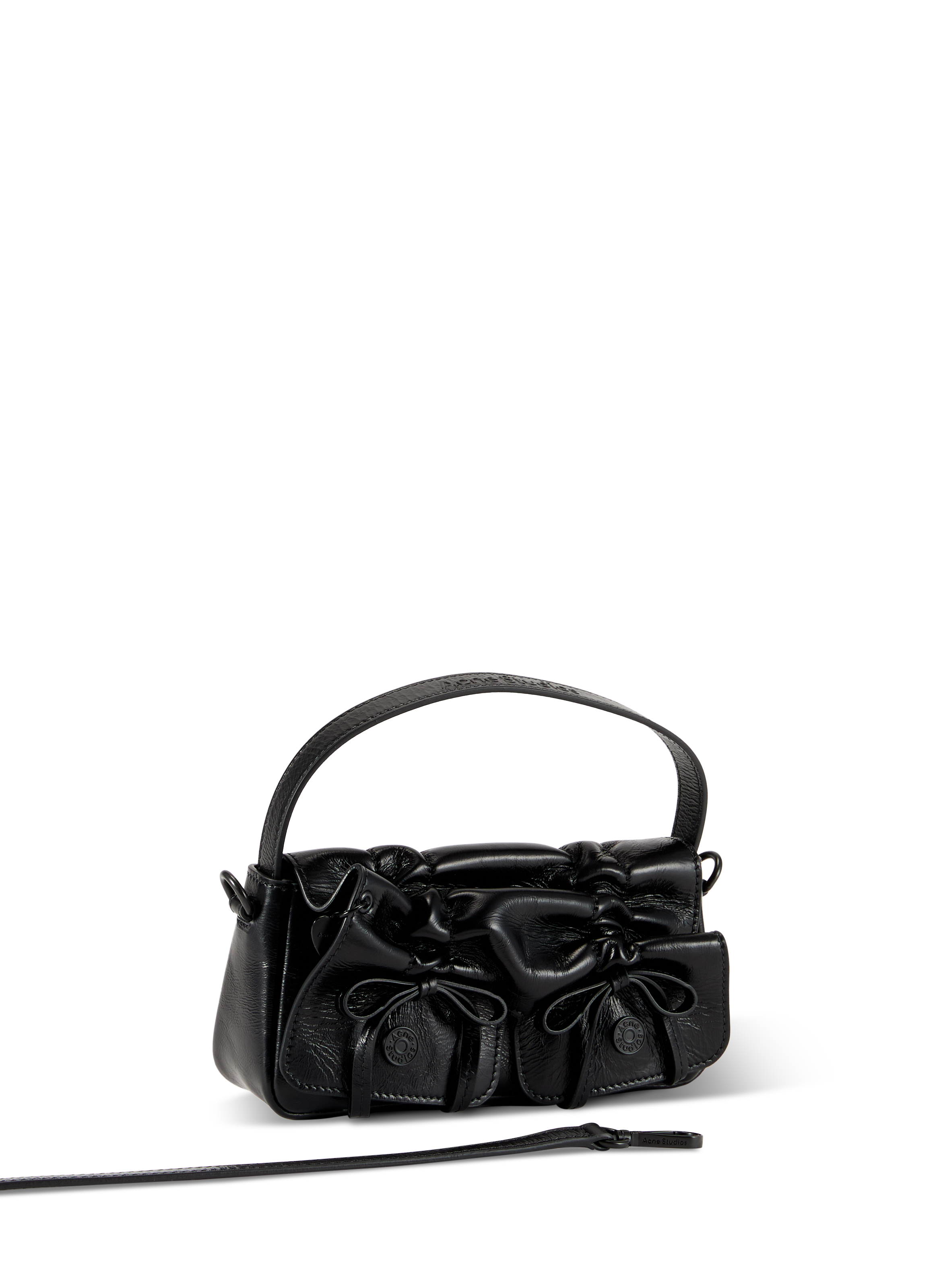 Sac en cuir Multipocket Micro ACNE STUDIOS Noir