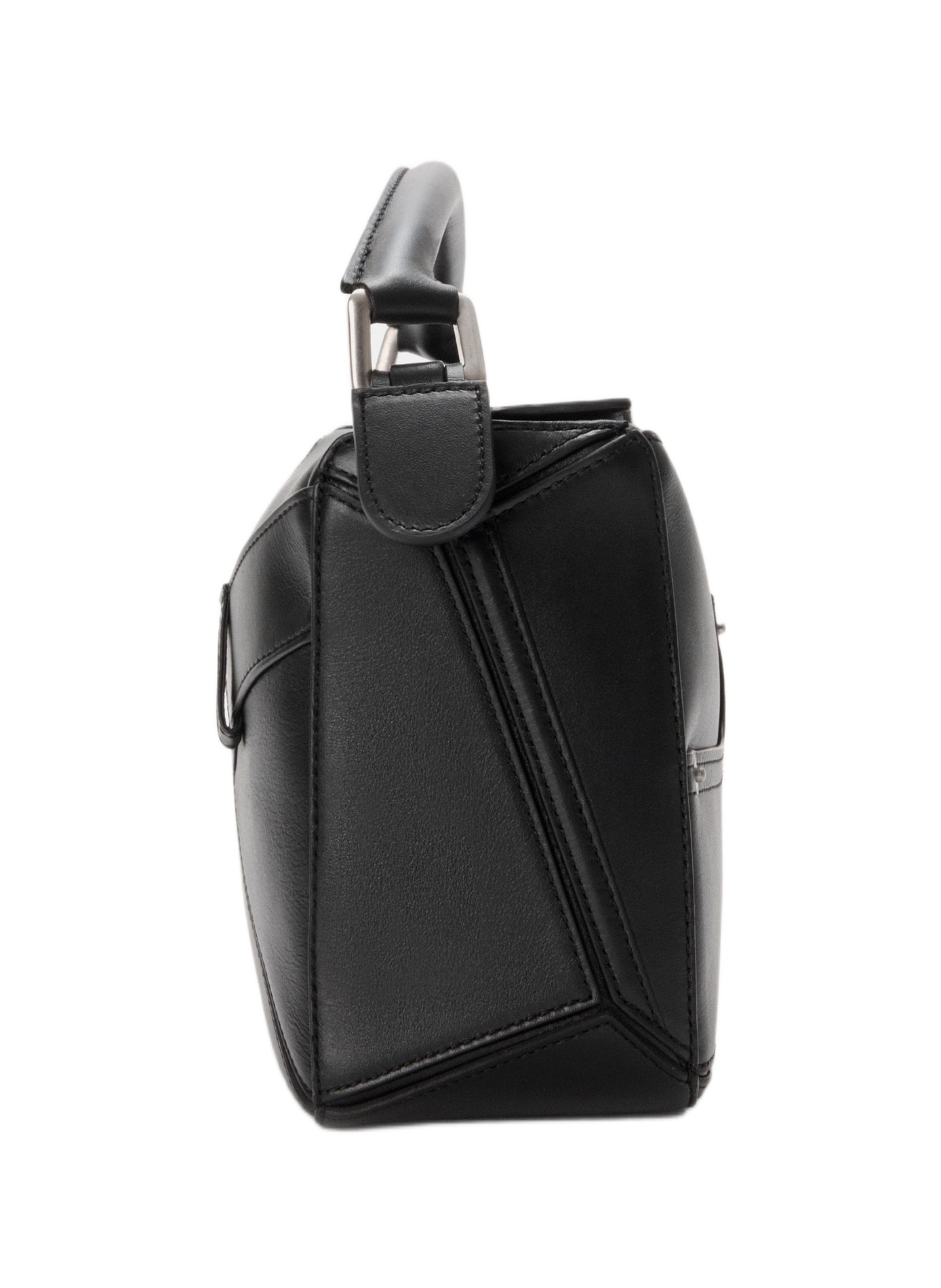 Kleine Puzzle Panta Handtasche aus glänzendem Kalbsleder LOEWE Schwarz