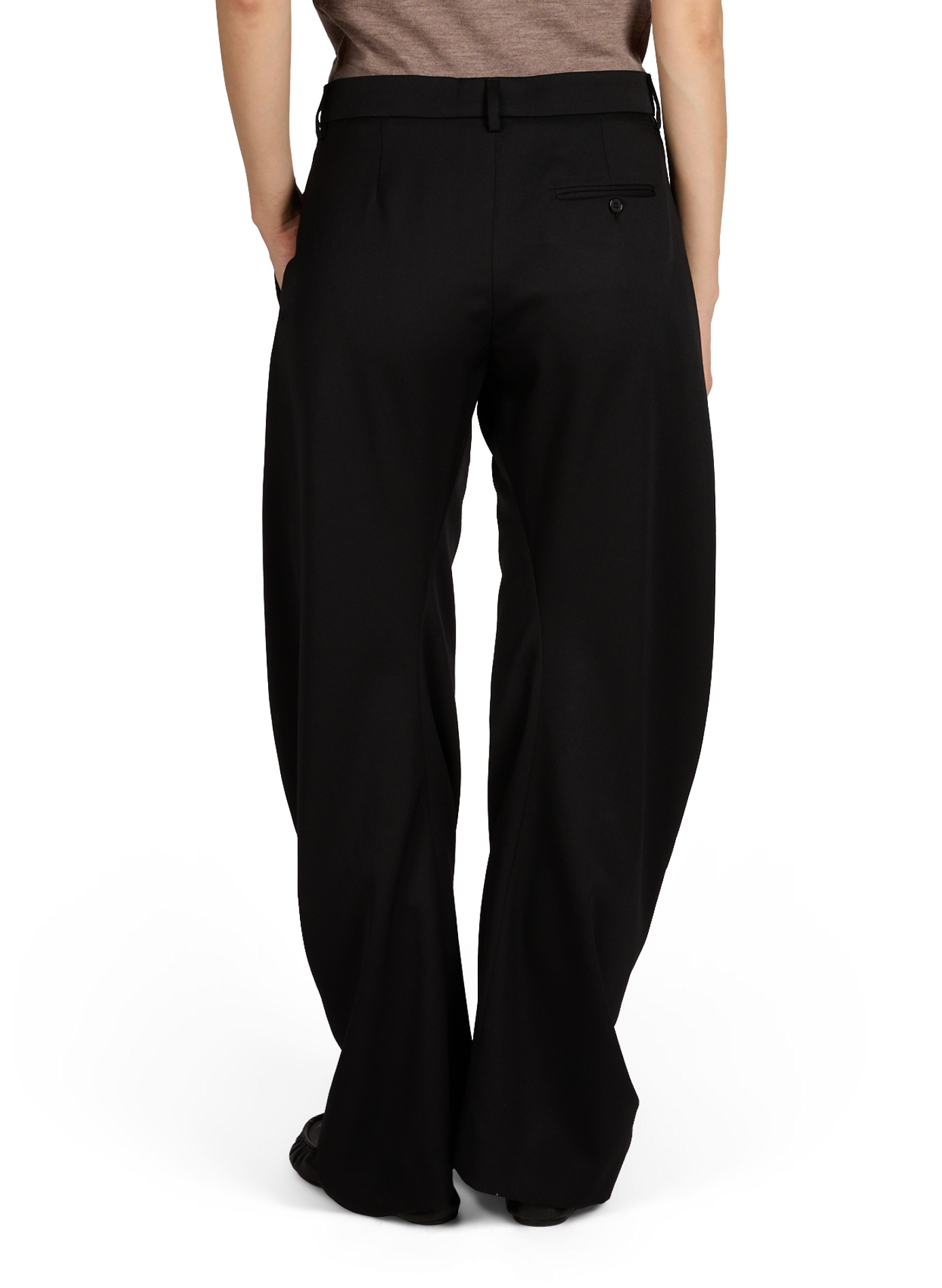 Pantalon ample en laine ACNE STUDIOS Noir
