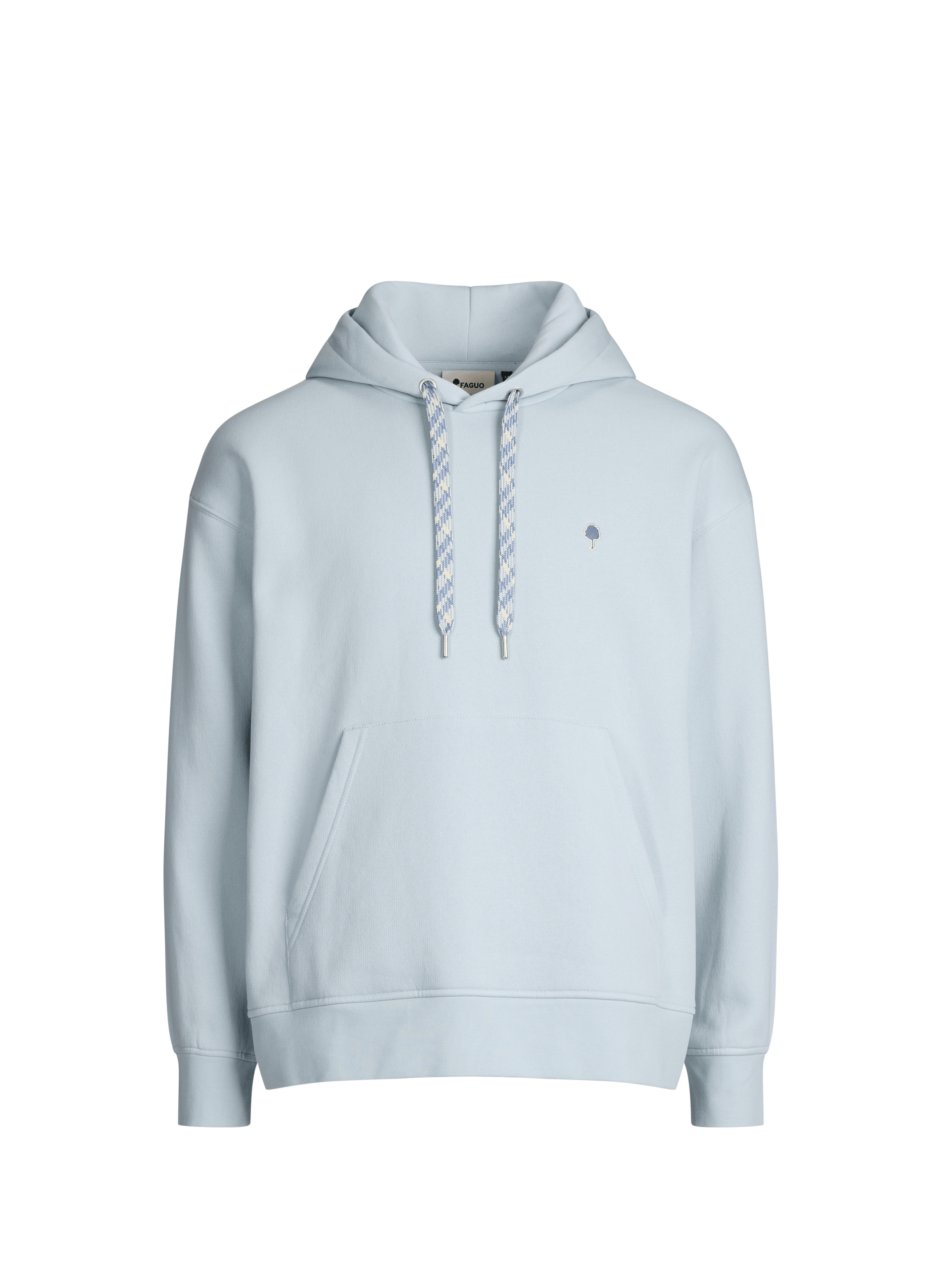 Sweat droit en coton mélangé FAGUO Bleu