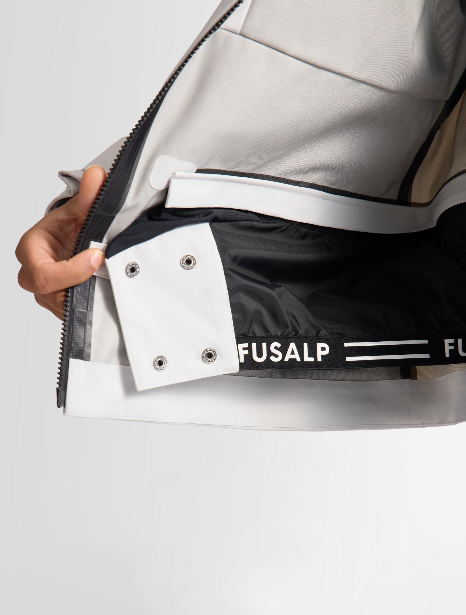 Veste ilanox col capuche coupe regular FUSALP Blanc