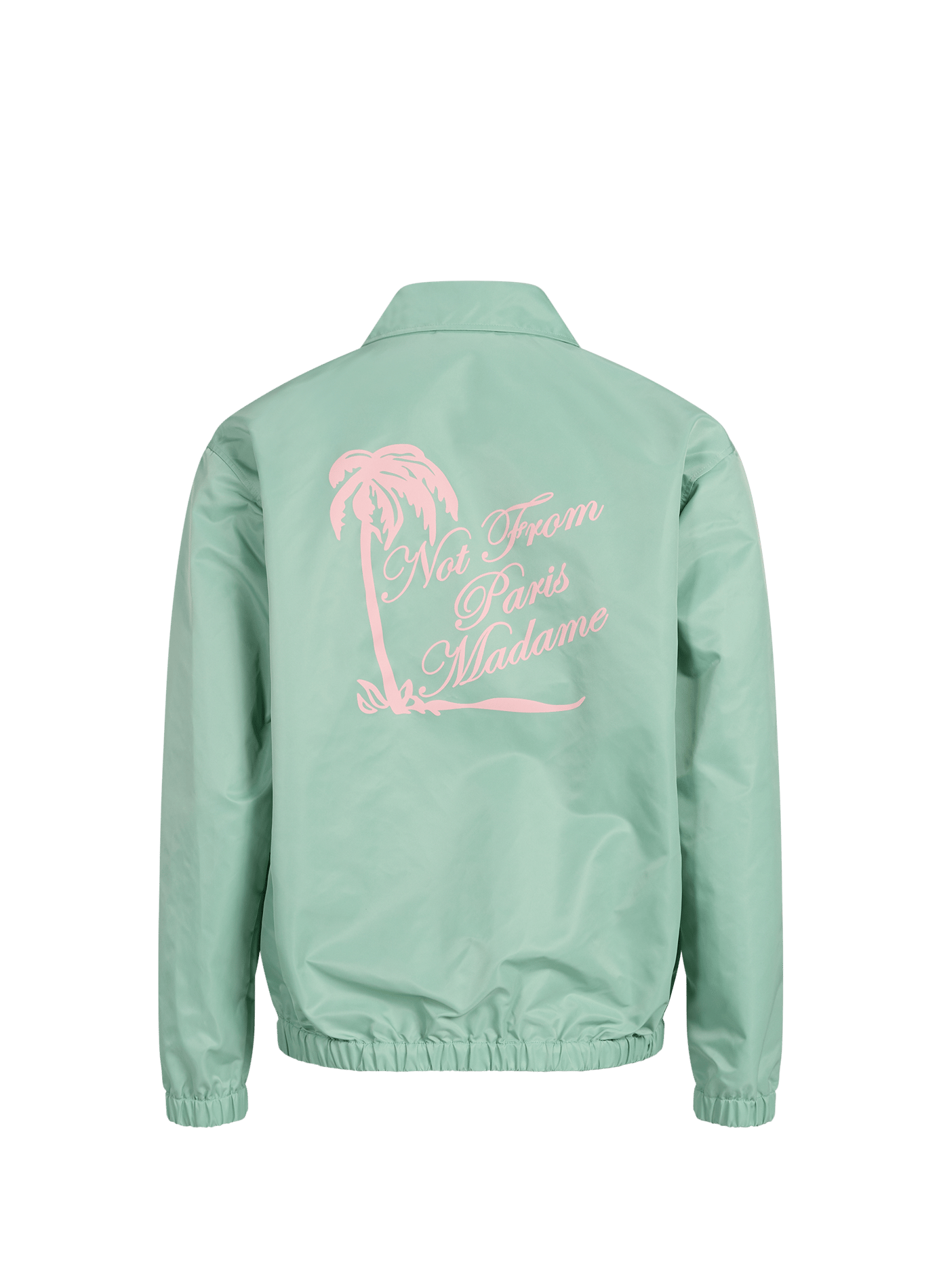 Straight jacket with classic printed collar DROLE DE MONSIEUR Green