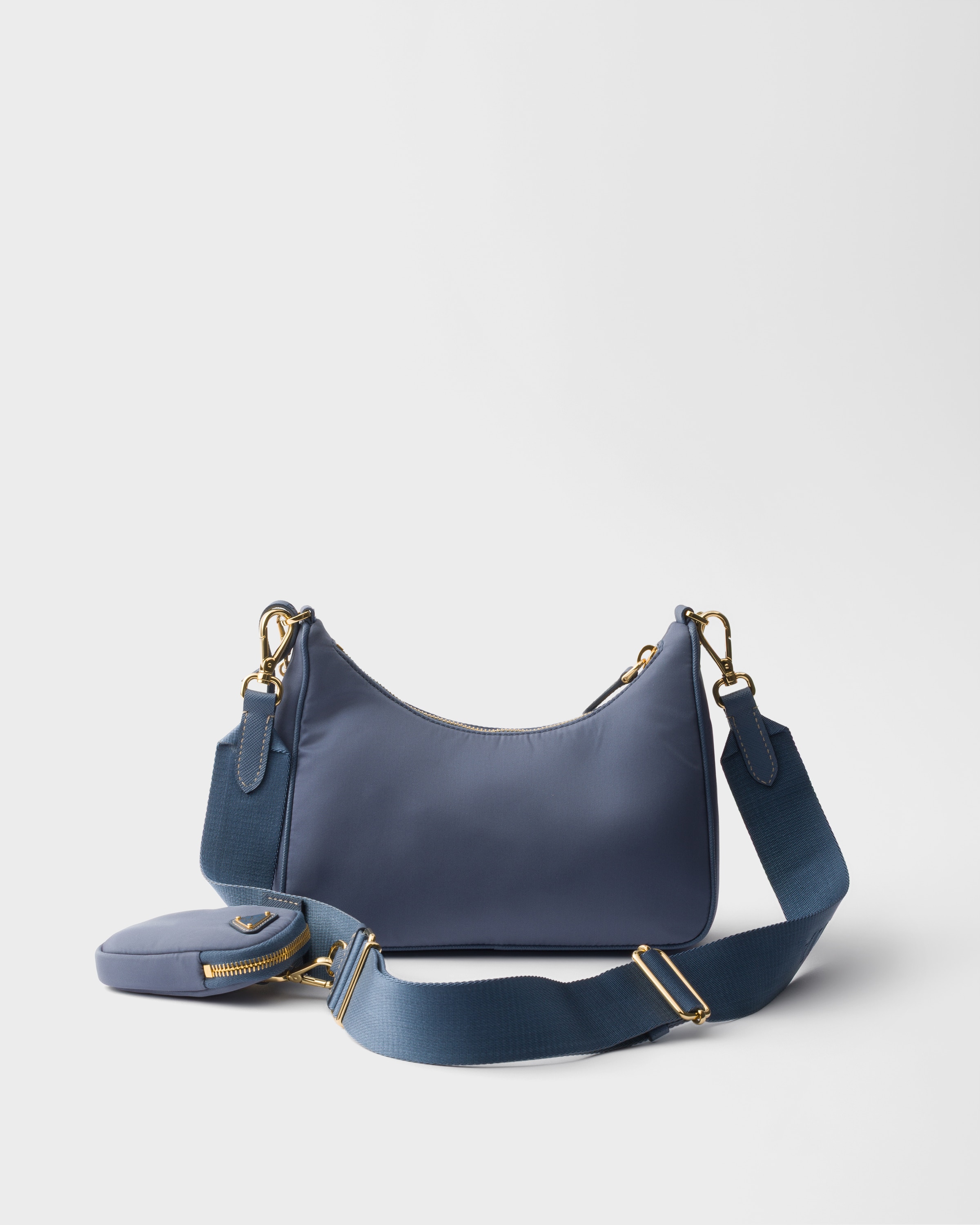 Sac prada re-edition 2005 en re-nylon PRADA Bleu