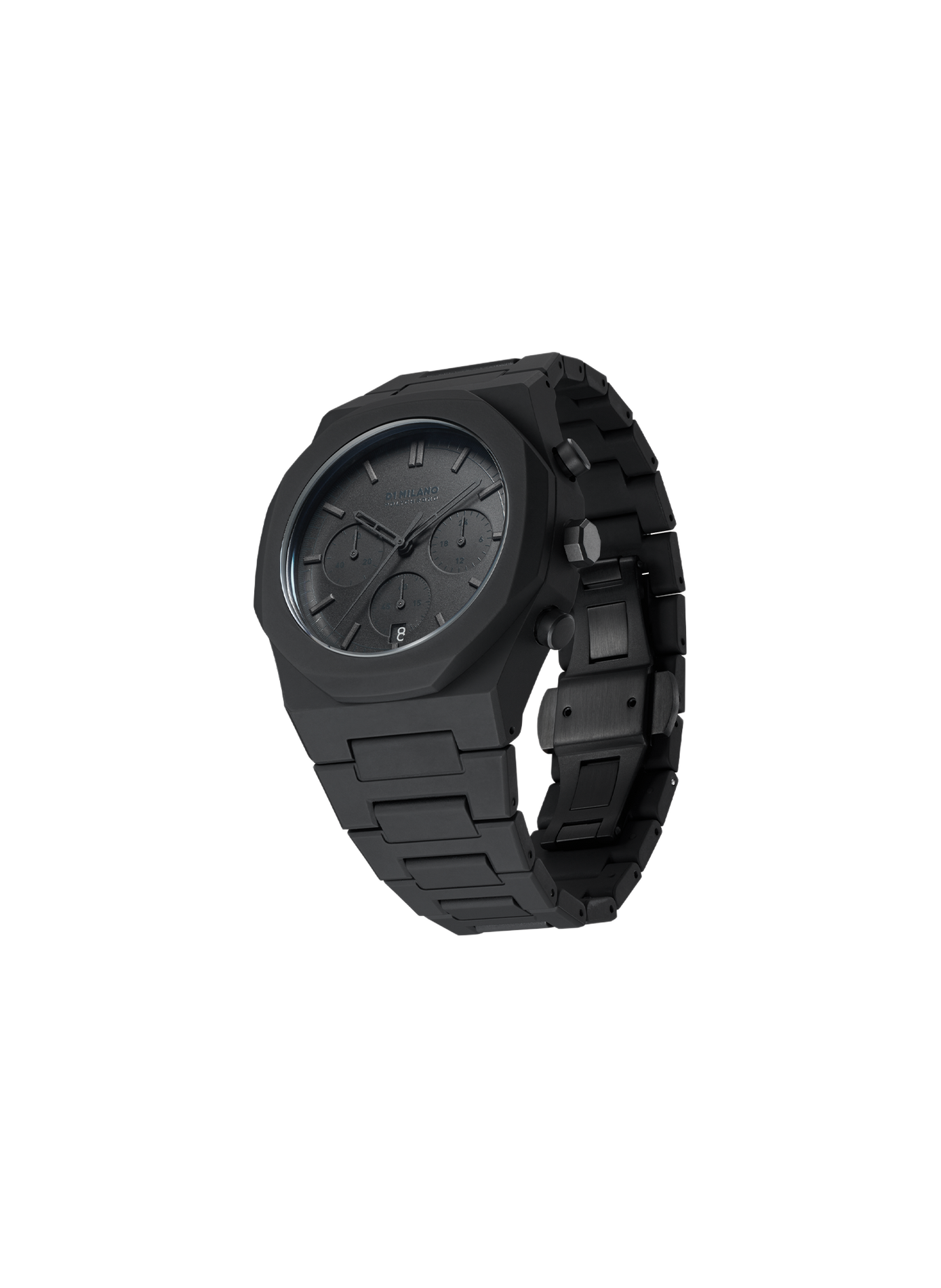 Montre Shadow en polycarbonate D1 MILANO Noir