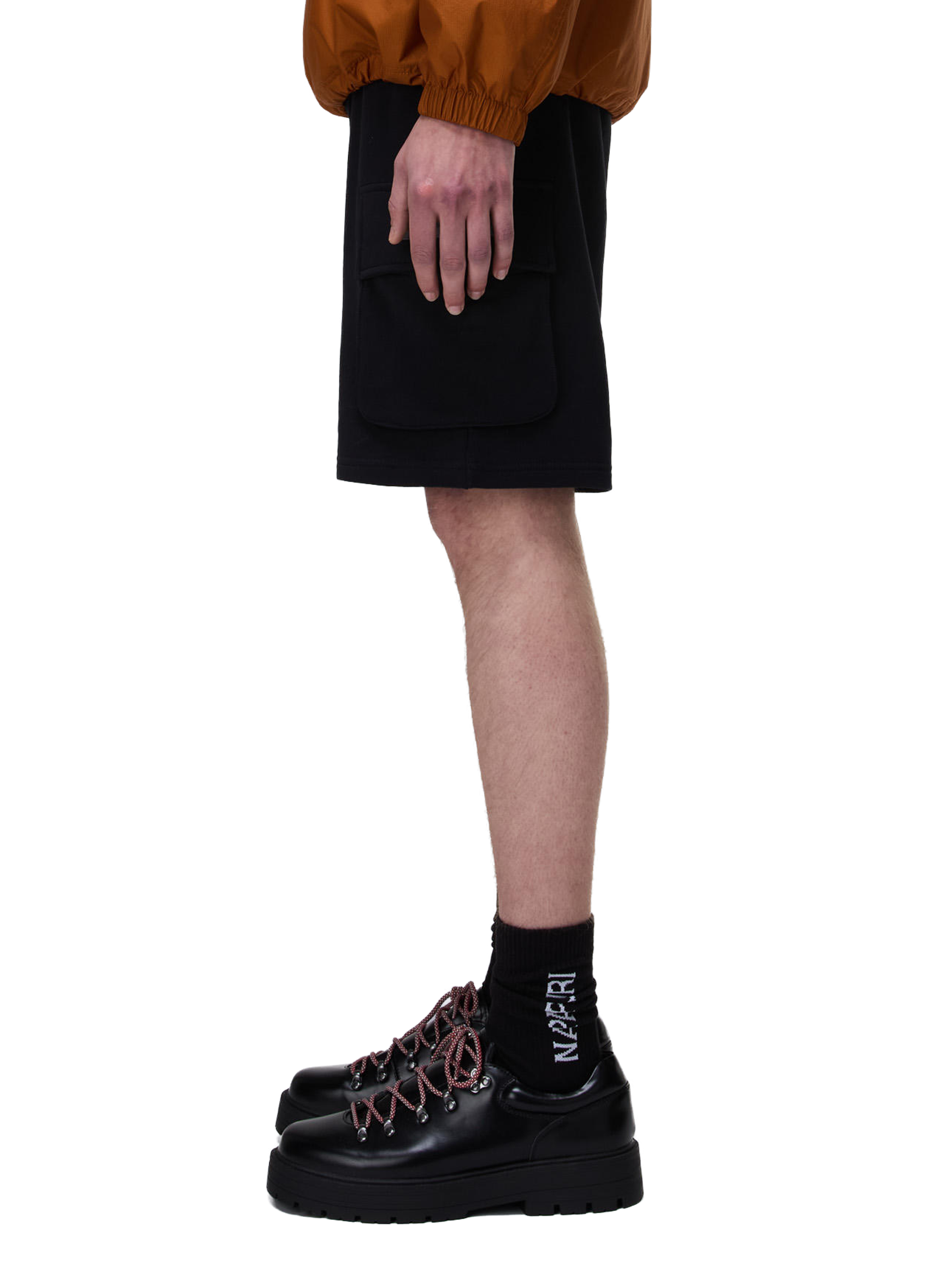 Short droit N-Box logo en coton NAPAPIJRI Noir