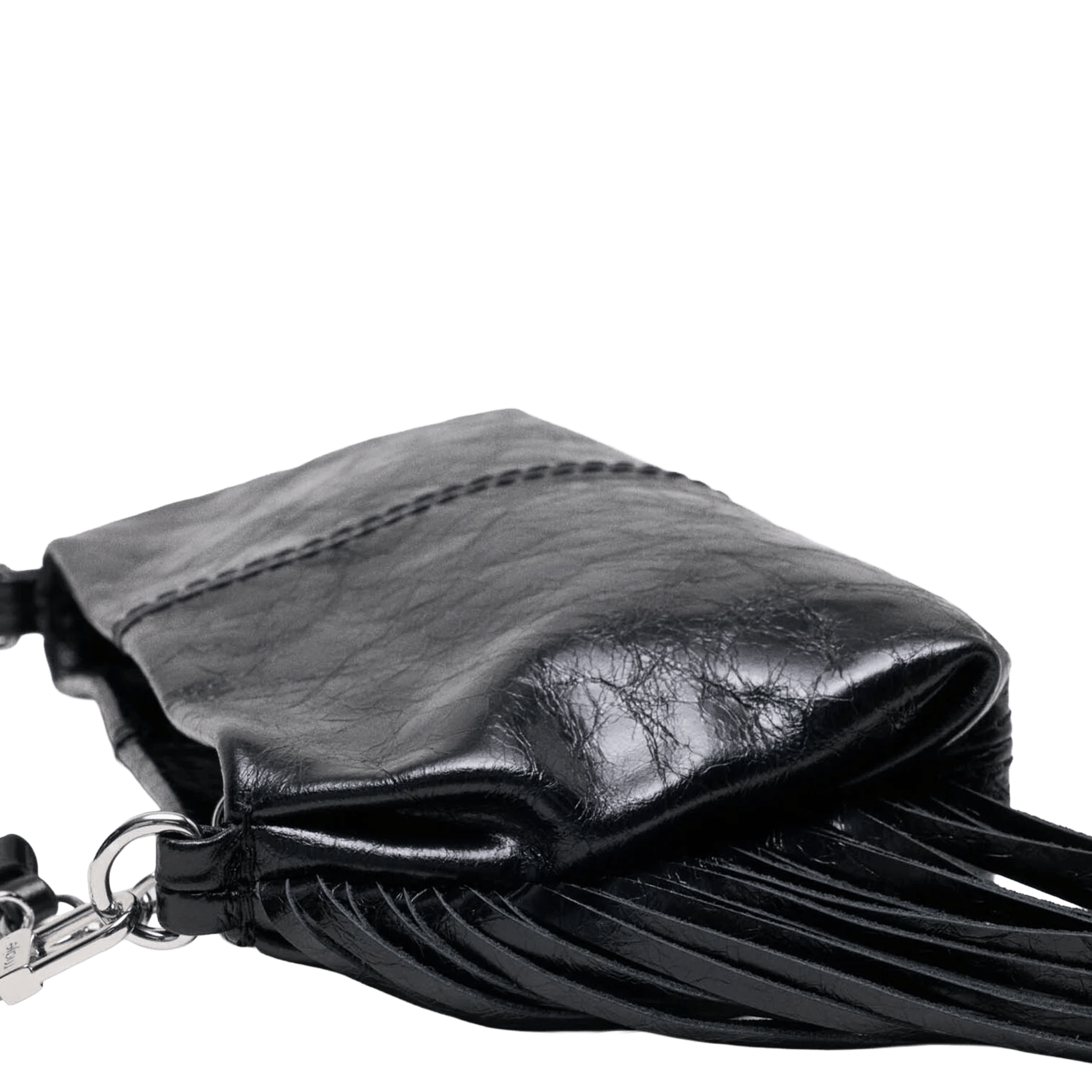 Pochette en cuir miss m pouch MAJE Noir