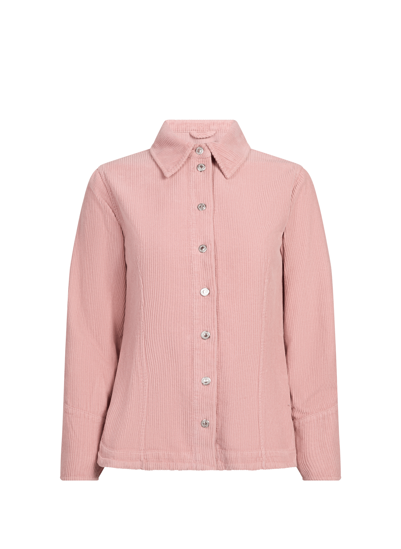 Chemise droite côtelé en coton TOPSHOP Rose