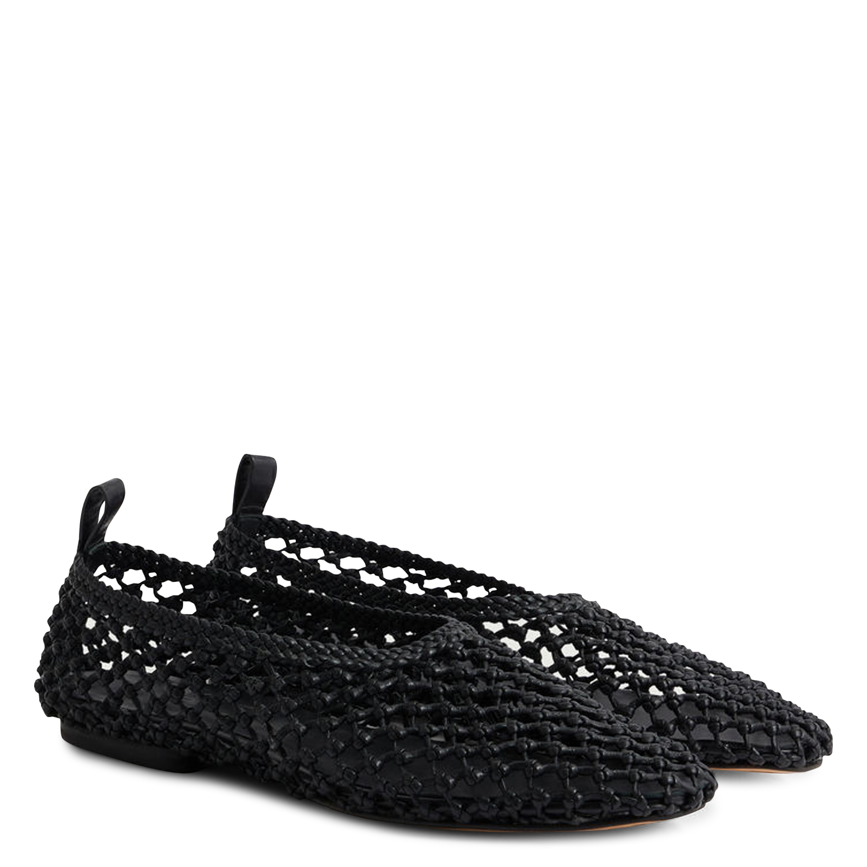 Ballerines en cuir tressées tosca SOEUR Noir