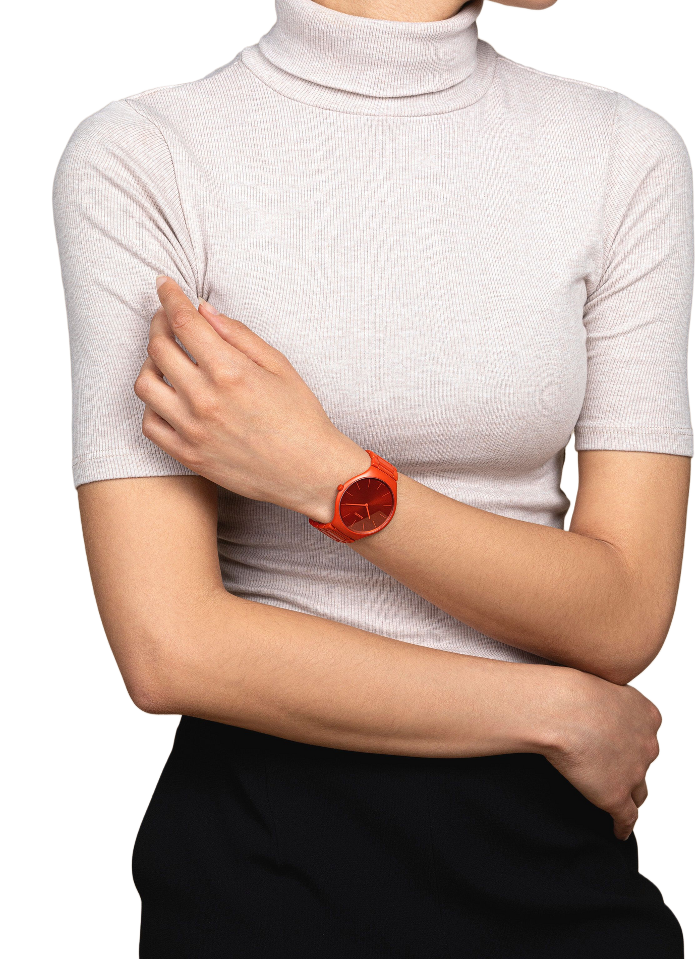 Montre quartz en céramique RADO Rouge