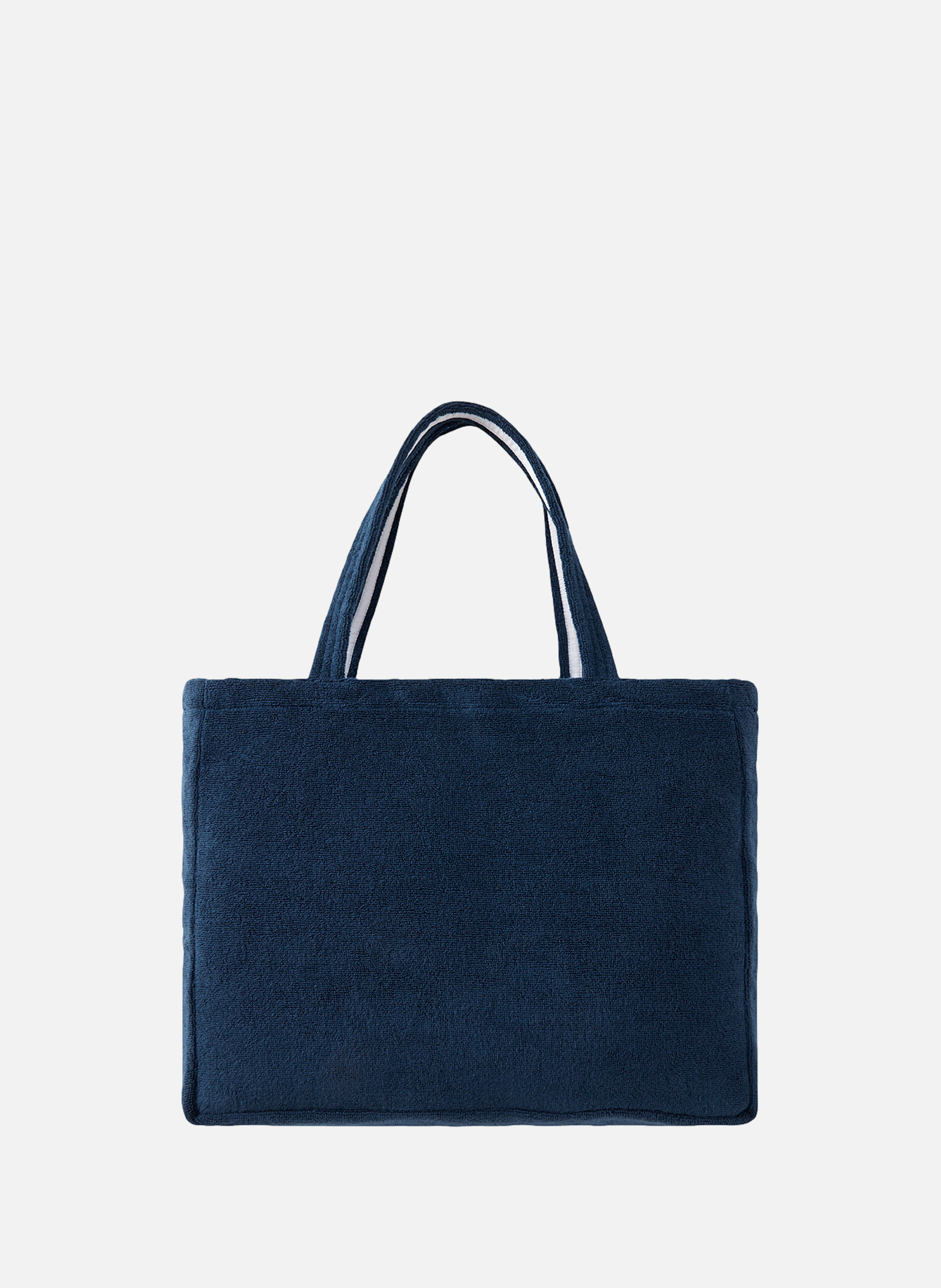 Sac plage  en coton, croisière YVES DELORME Bleu