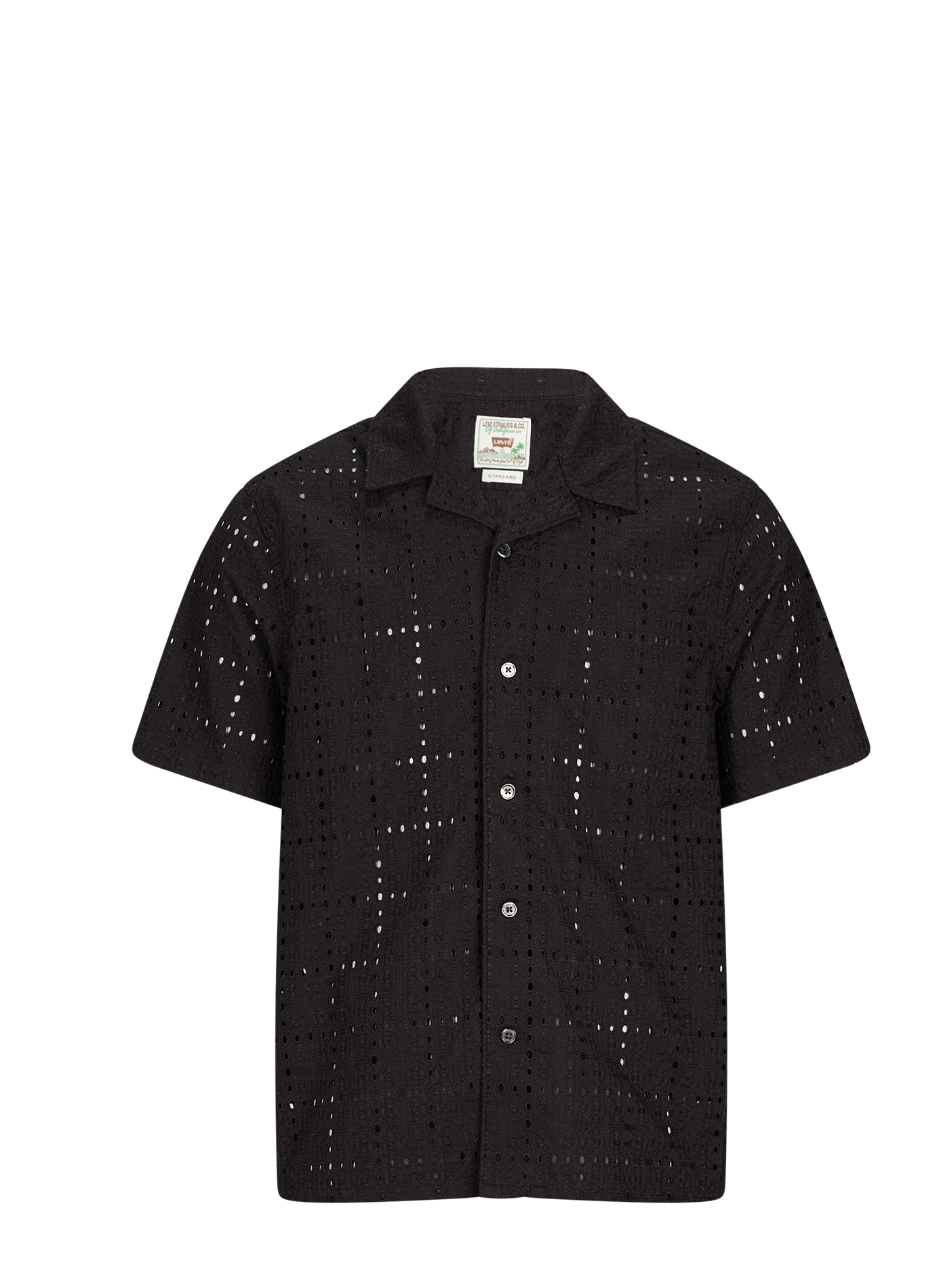 Chemise en broderie en coton LEVI'S Noir