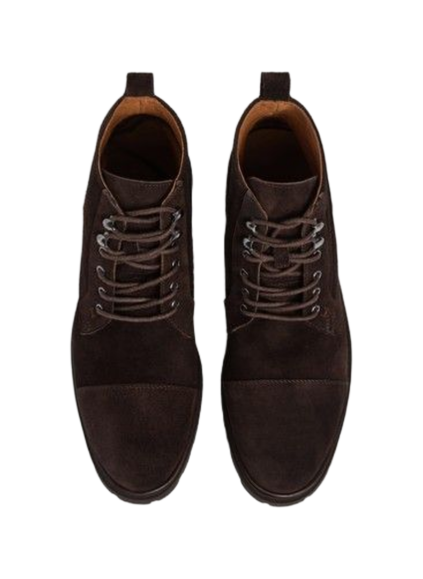 Lace-up suede leather HUDSON ankle boots HACKETT Brown