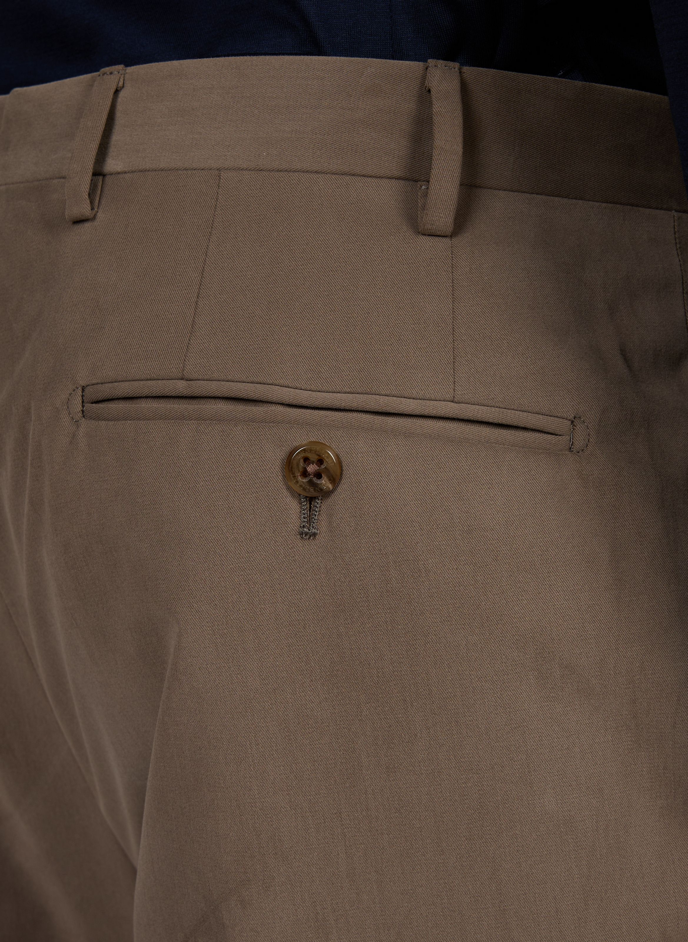 Pantalon droit en coton et cachemire CORNELIANI Vert