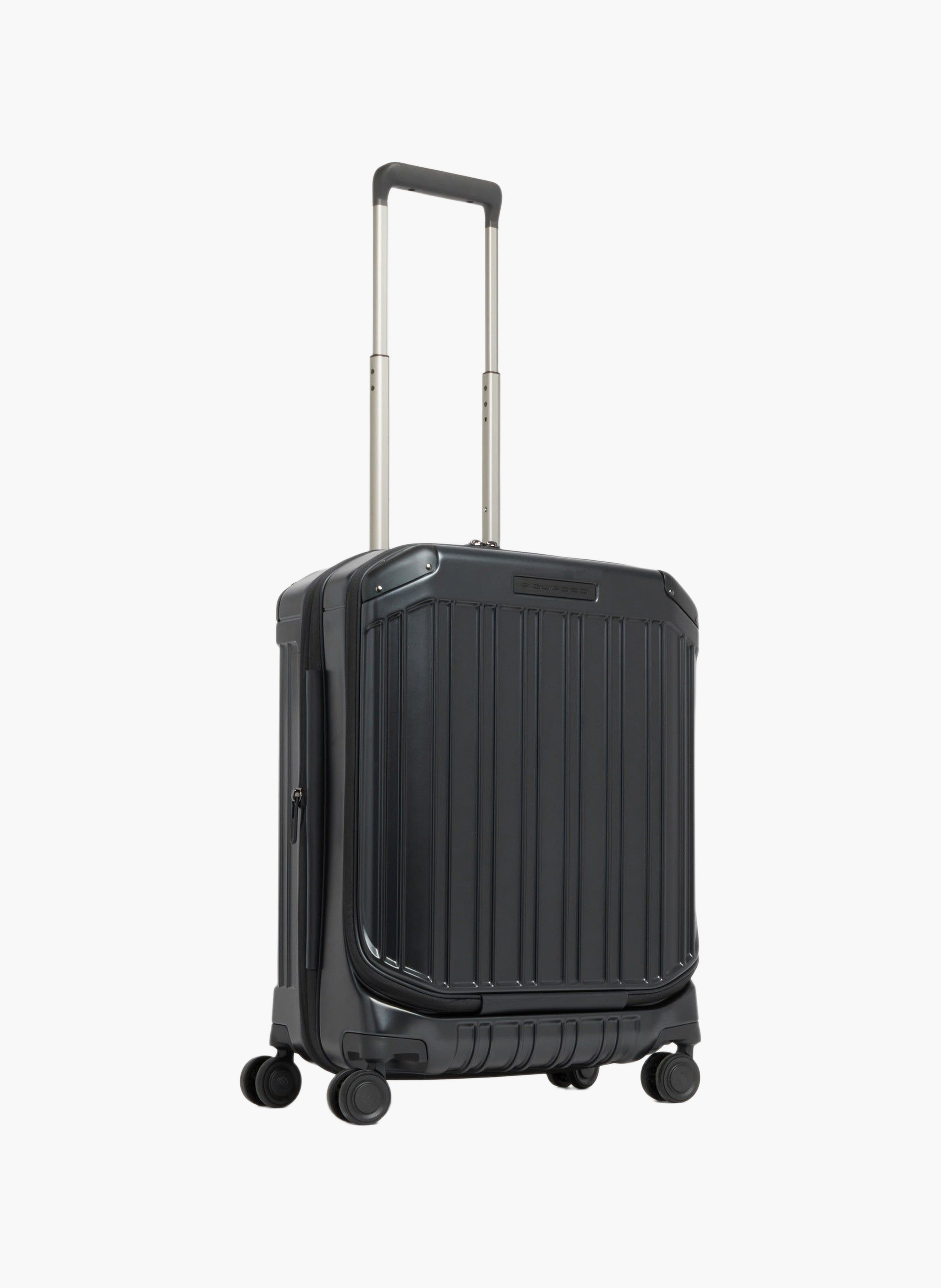 Valise cabine pour ordinateur avec deux ouvertures PIQUADRO Noir