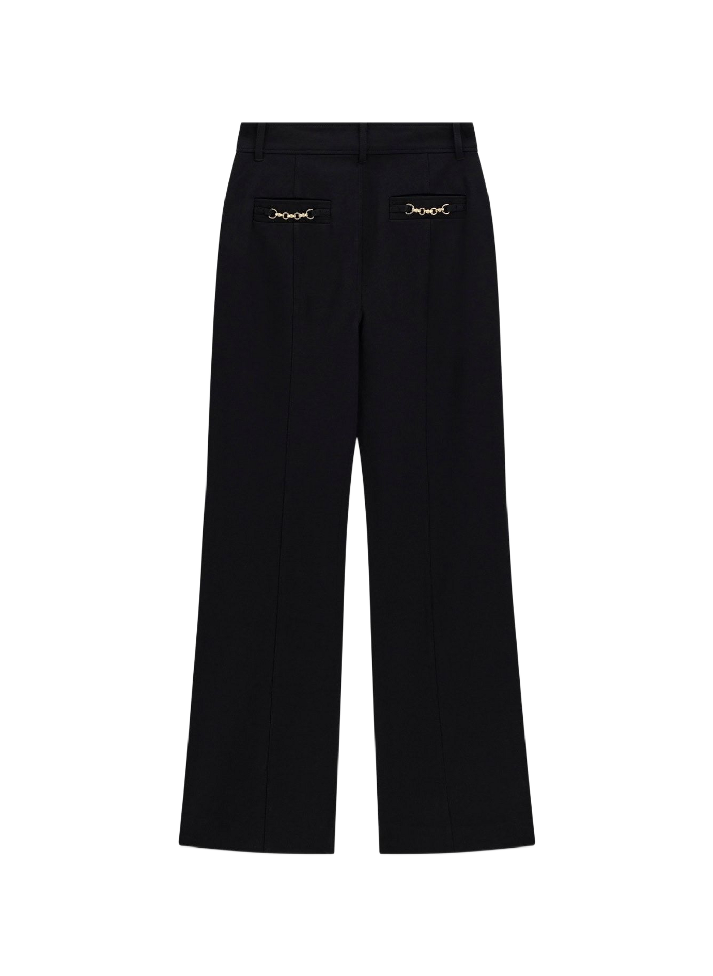 Weite Hose mit goldfarbenen Details GUESS Schwarz