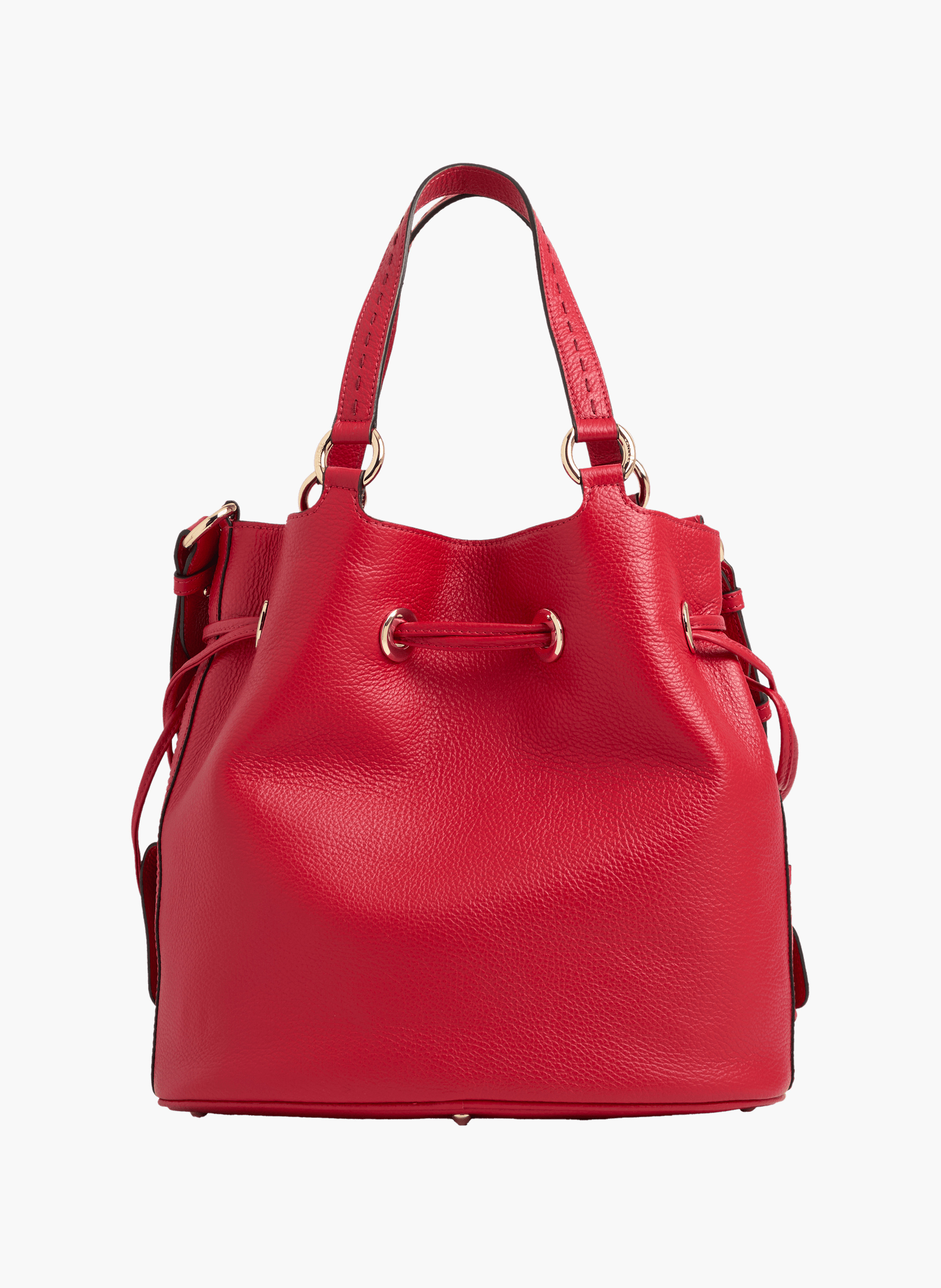 Sac seau premier flirt de lancel en animation 150y multipoches : cuir de vachette graine LANCEL Rouge