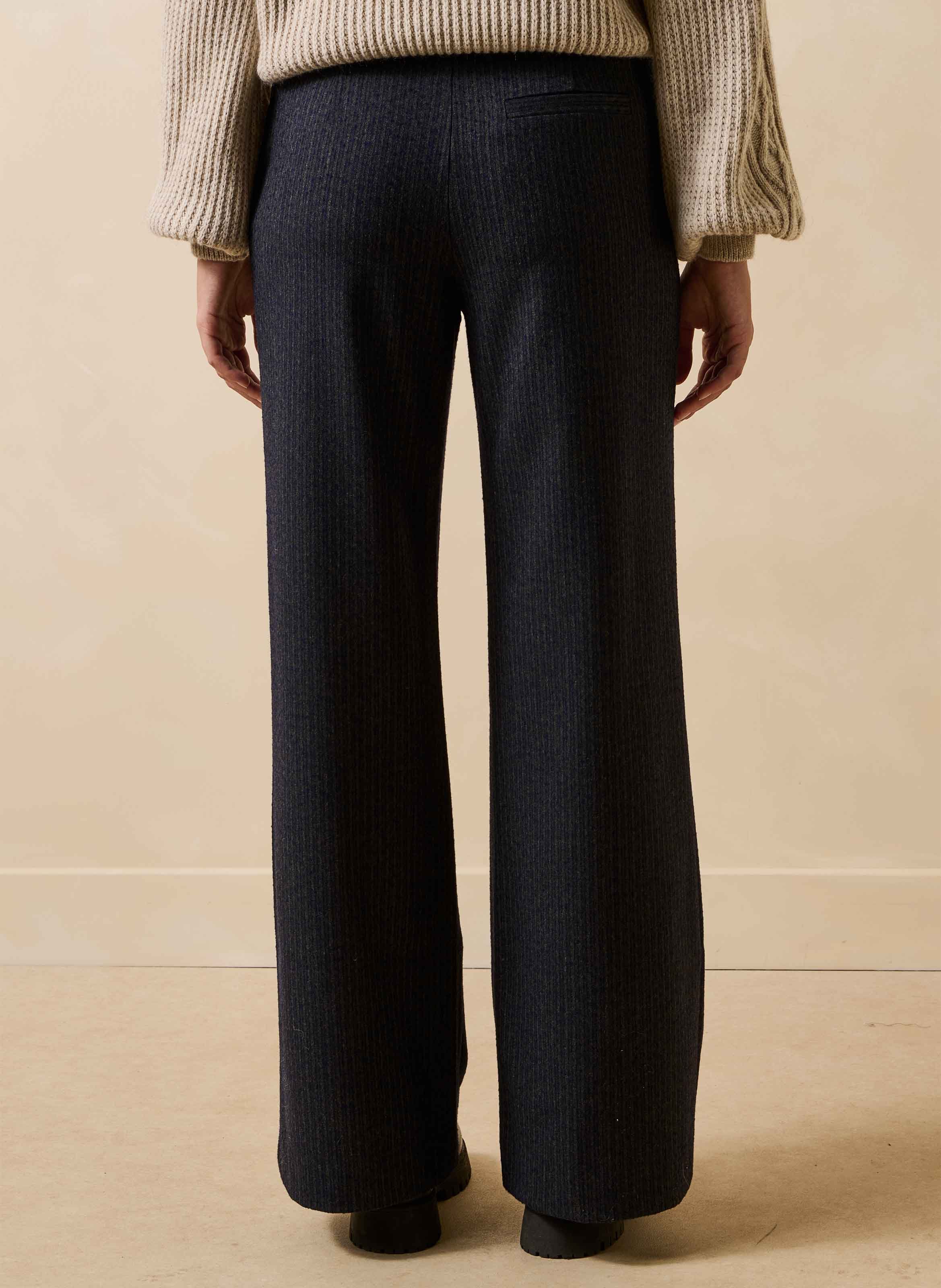 Rechte broek met strepen LA FEE MARABOUTEE Grijs