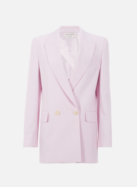 Pink wool suit jacketALEXANDER MCQUEEN 