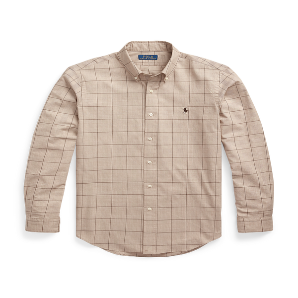 Polo Ralph Lauren Cotton Check Shirt In Grey