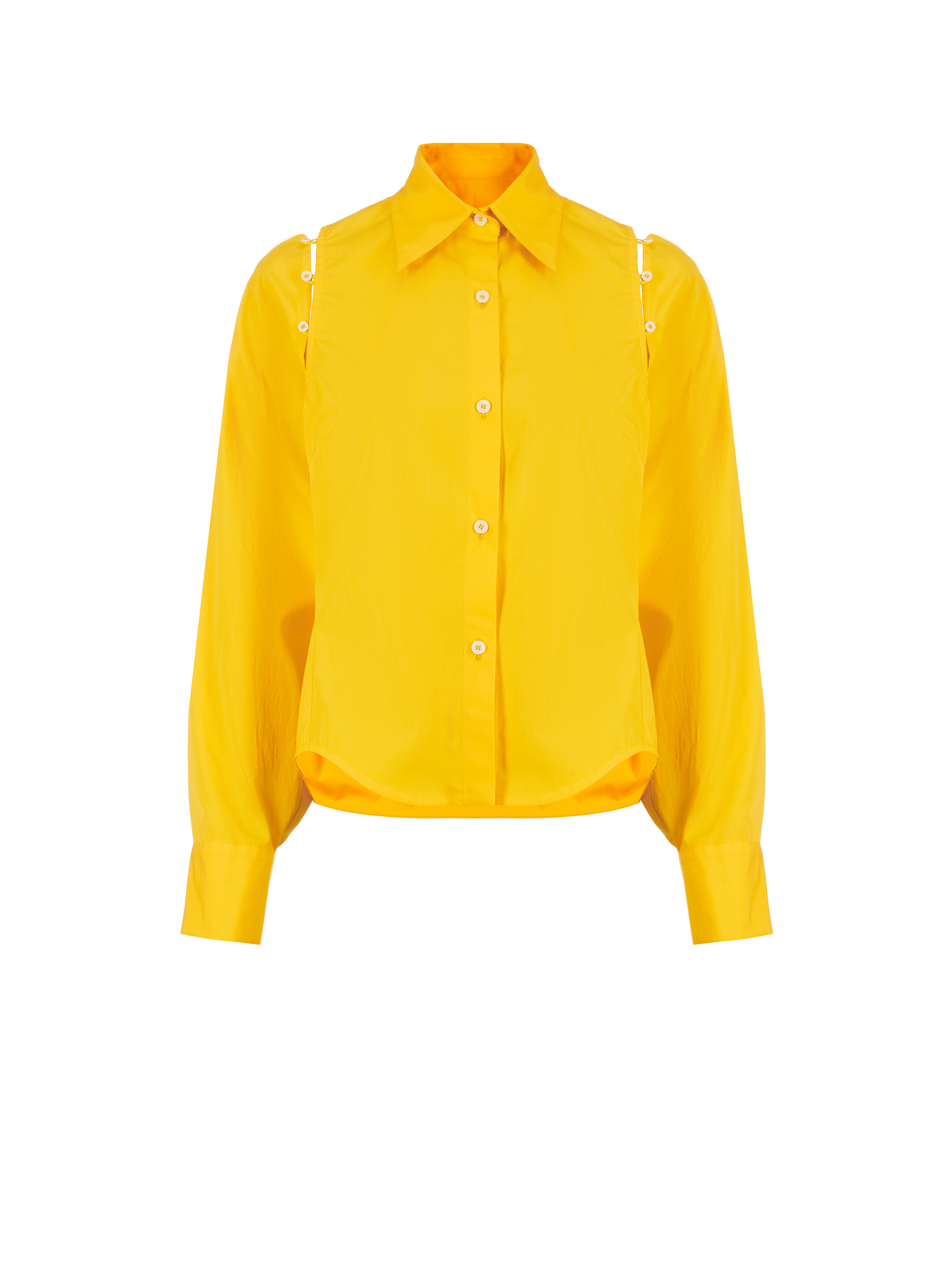 Long-sleeve cotton Shirt  EUDON CHOI Orange
