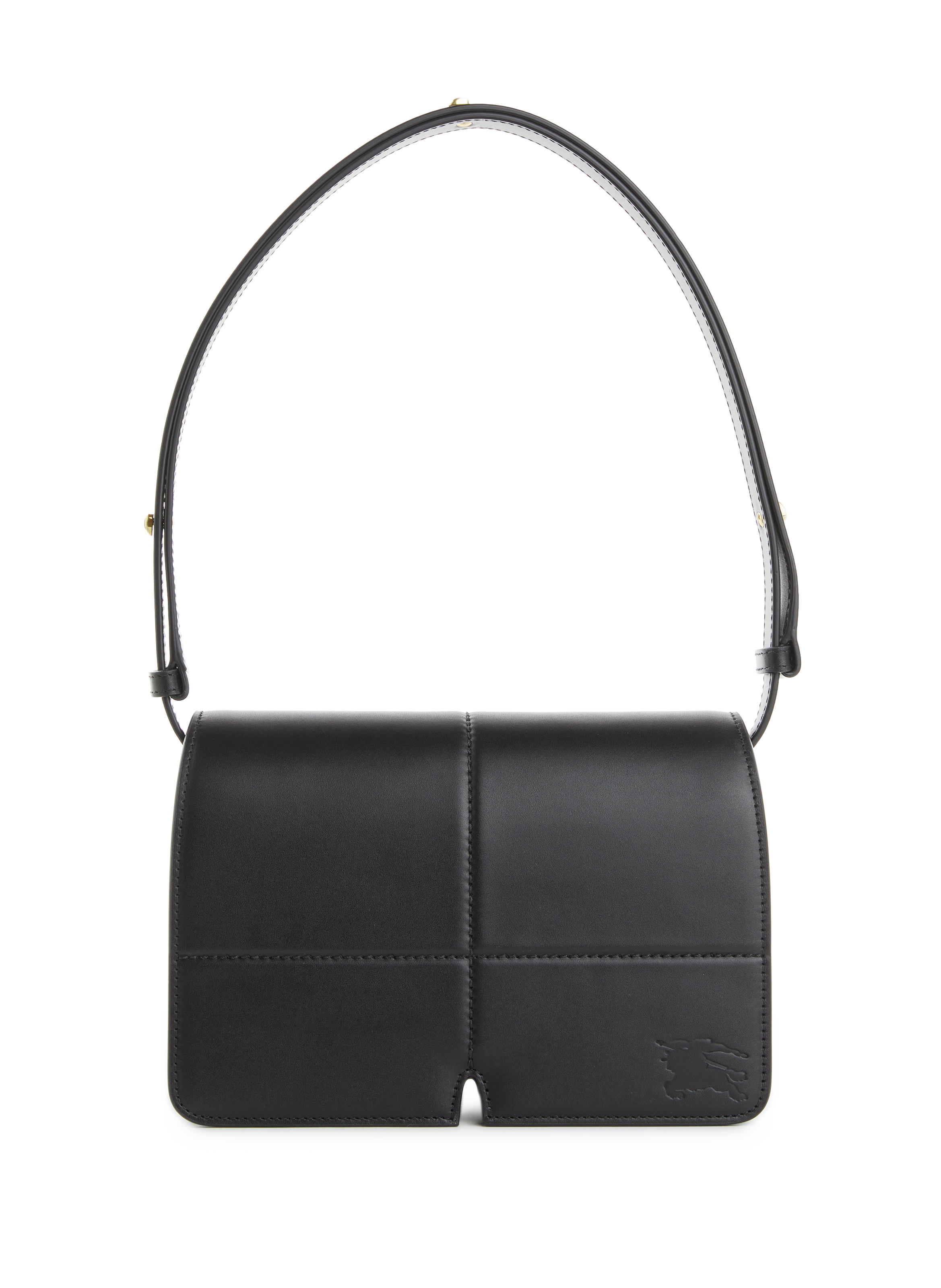 BURBERRY Leather baguette bag Black