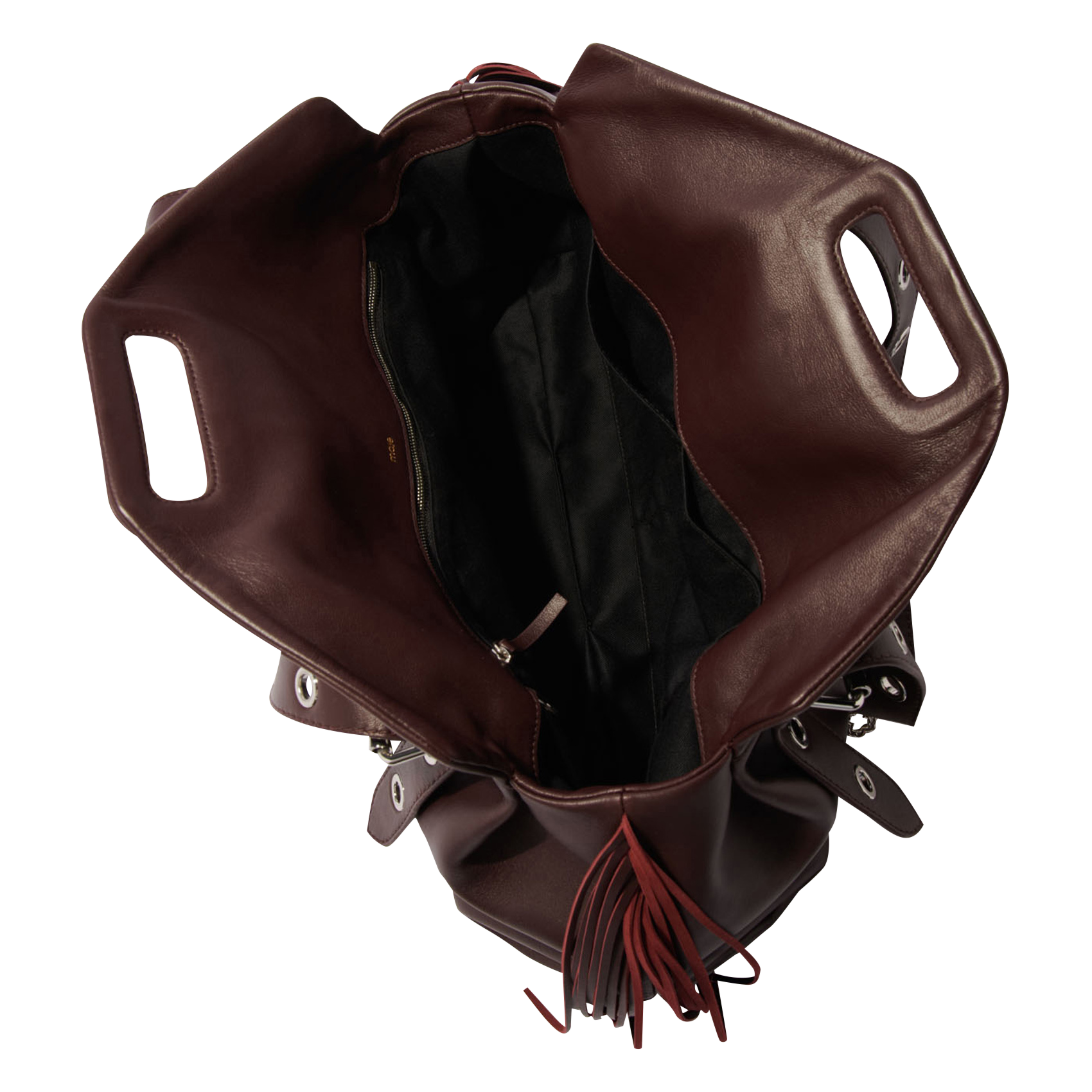 Grand sac shopping en cuir miss m xl MAJE Rouge