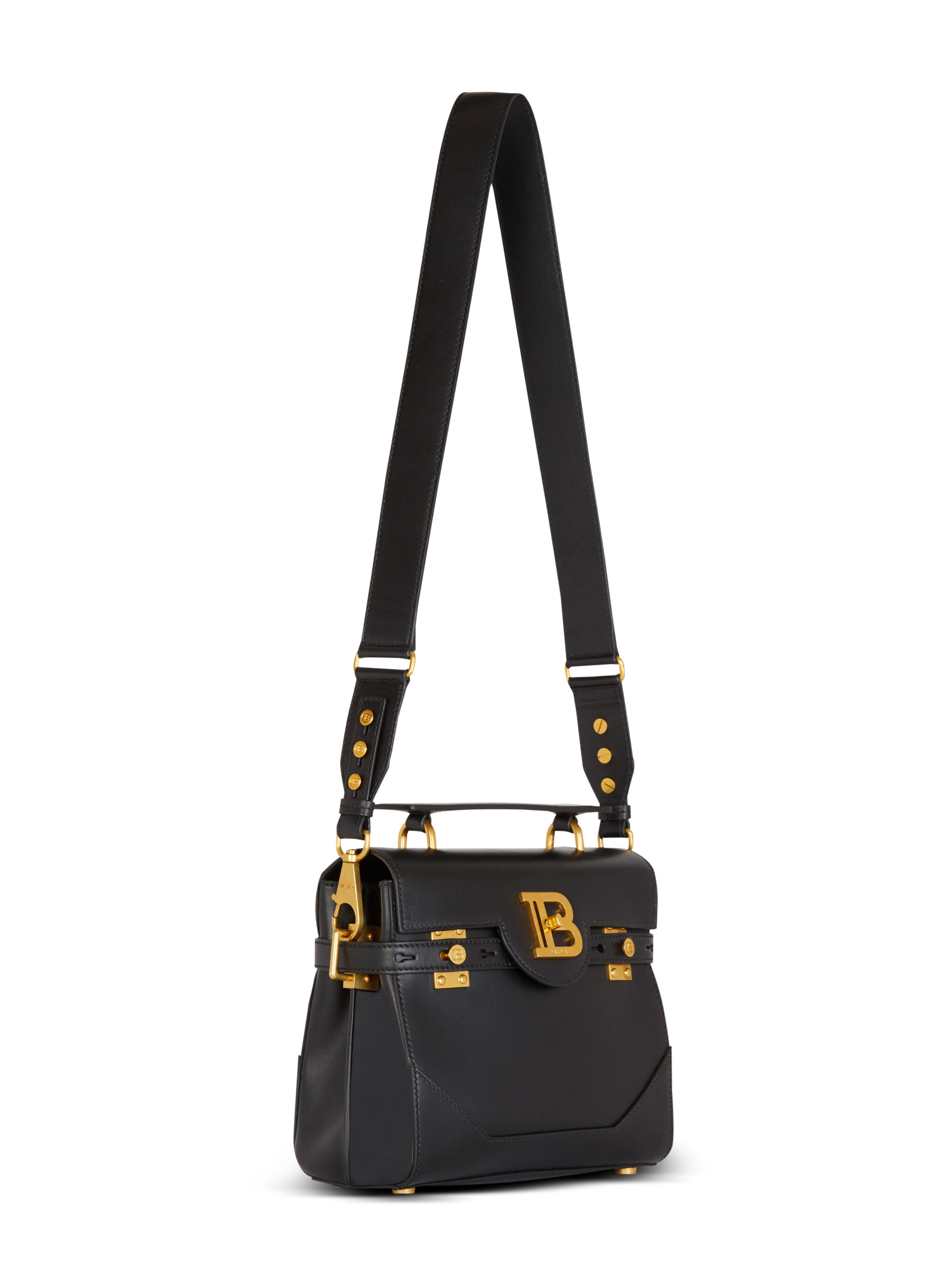 Sac b-buzz 23 en cuir lisse BALMAIN Noir