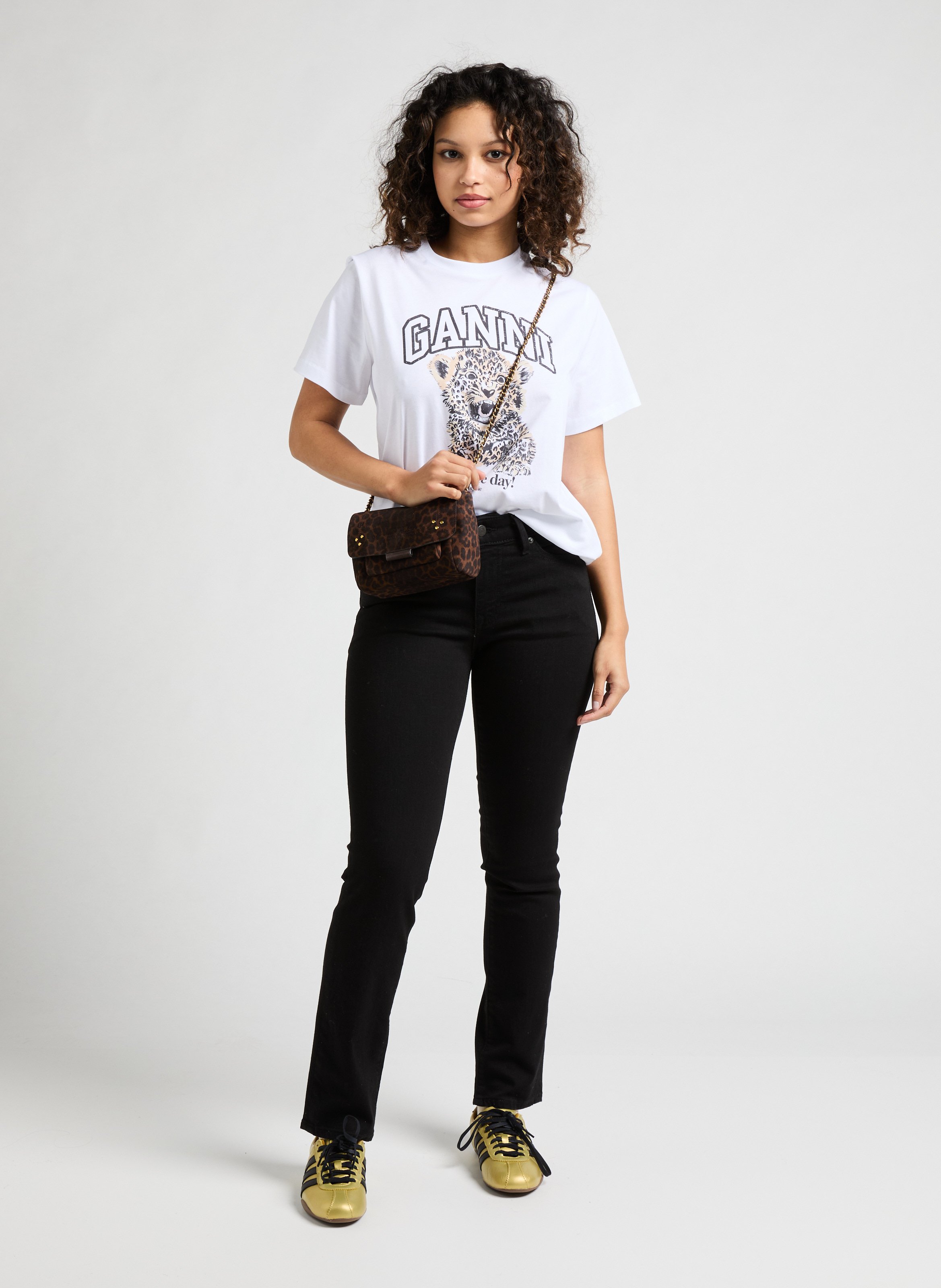 Sac à bandoulière Lulu S en croûte de cuir JÉRÔME DREYFUSS Multicolore