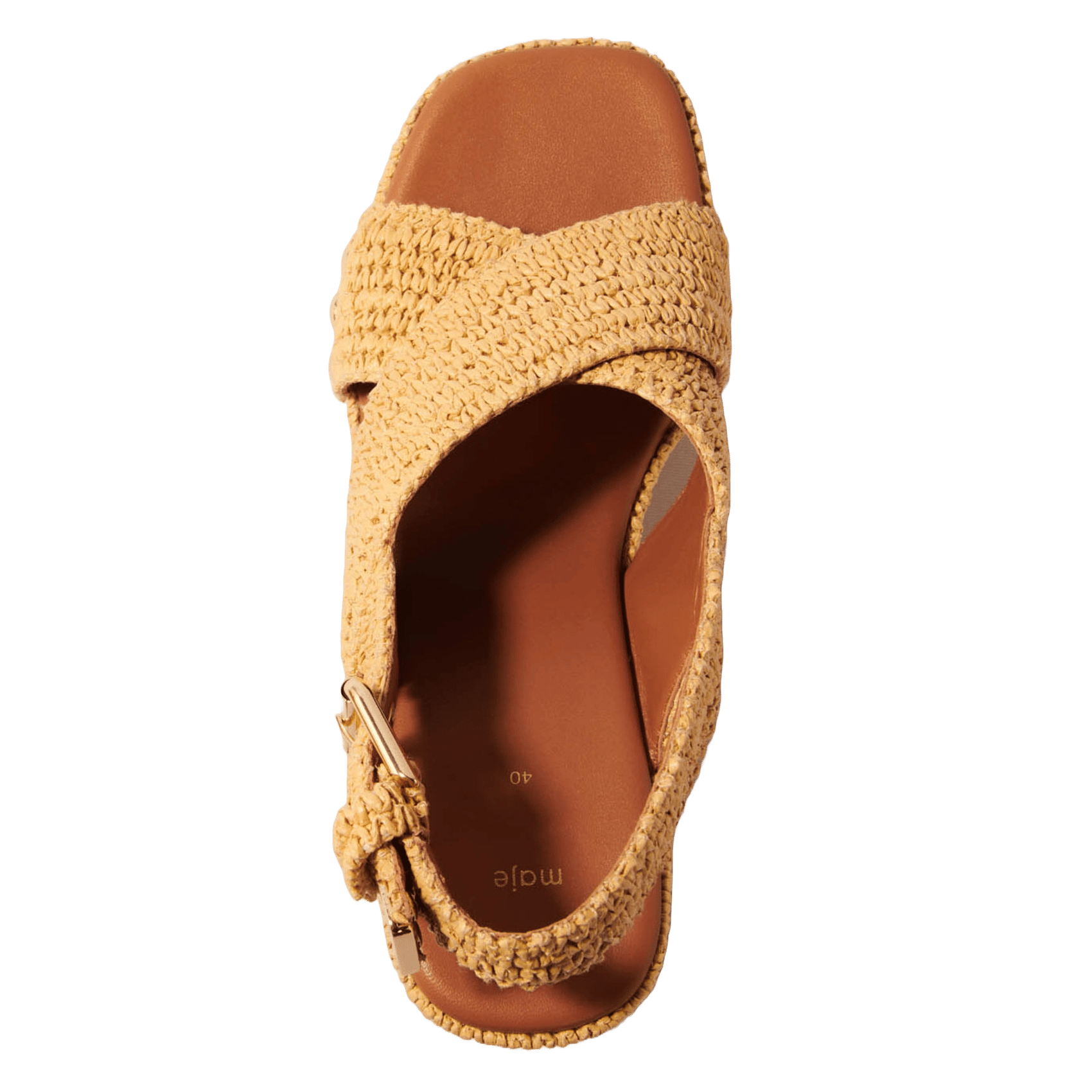 Sandales compensées MAJE Beige