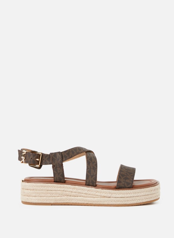 Sandales espadrilles compensées Marron by MICHAEL KORS MICHAEL KORS Sandales espadrilles compensées Marron